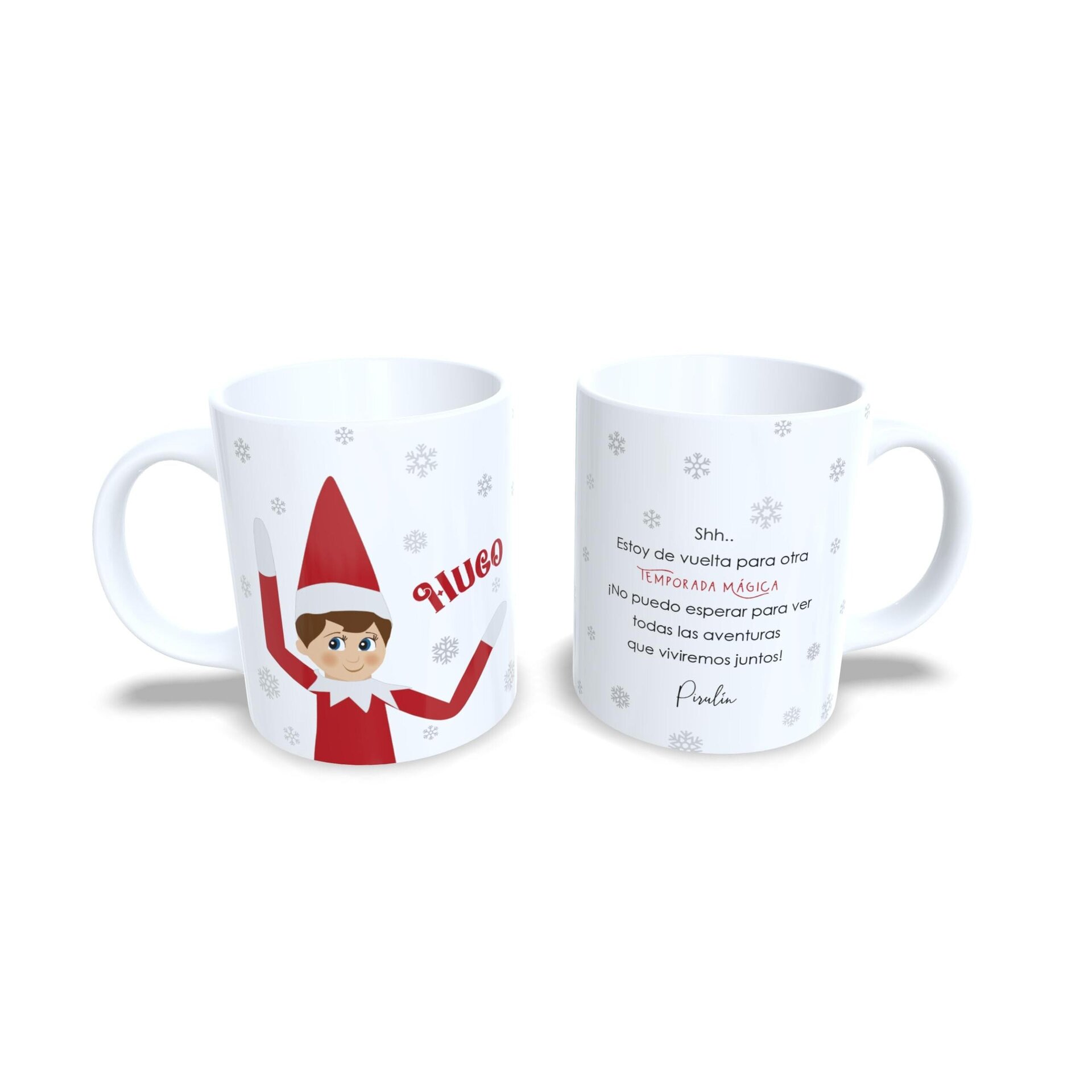 Taza personalizada regalo Elfo travieso con mensaje Elf Shelf navidad - 9