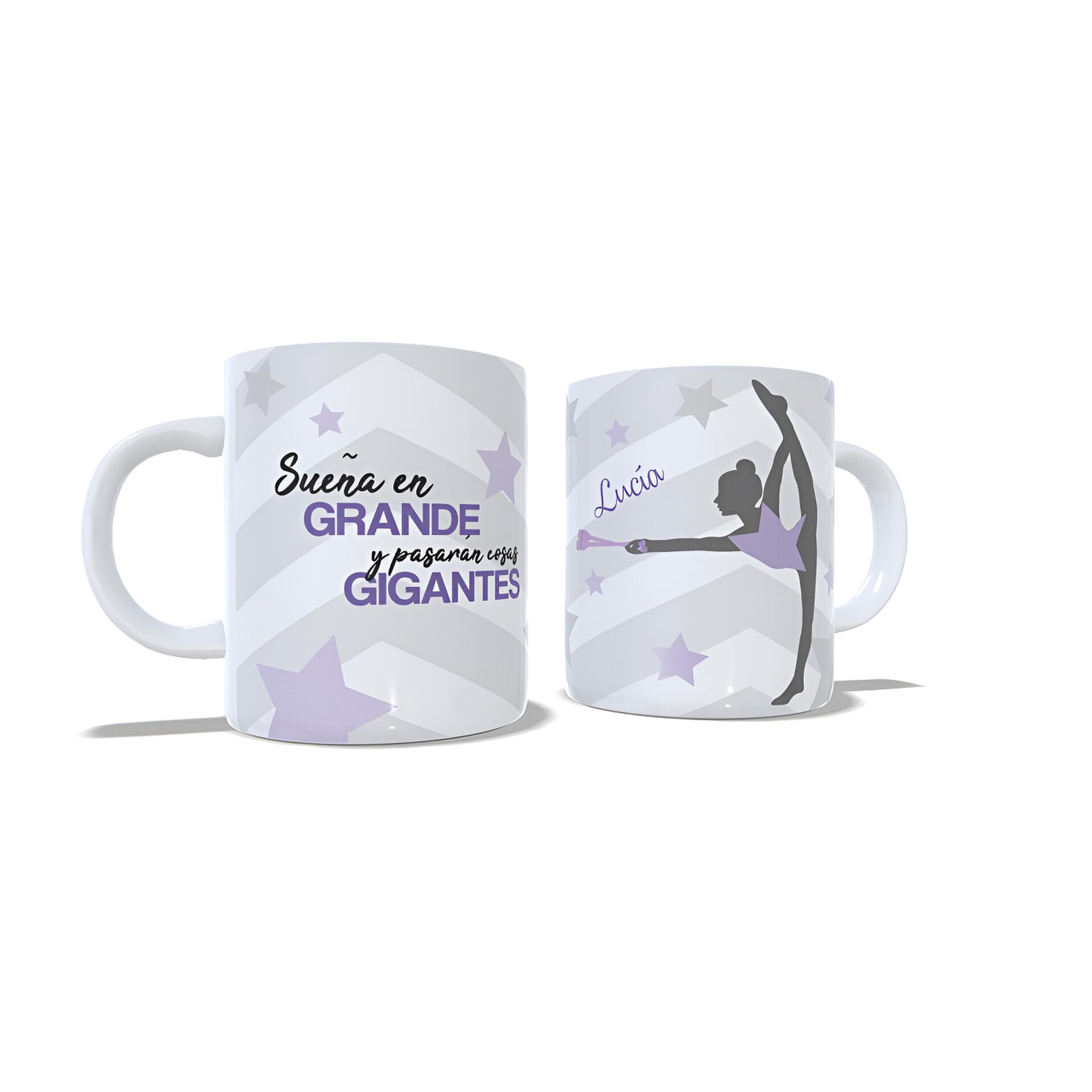 Taza personalizada Gimnasia Rítmica Mazas Sueña en grande regalo gimnastas - 6
