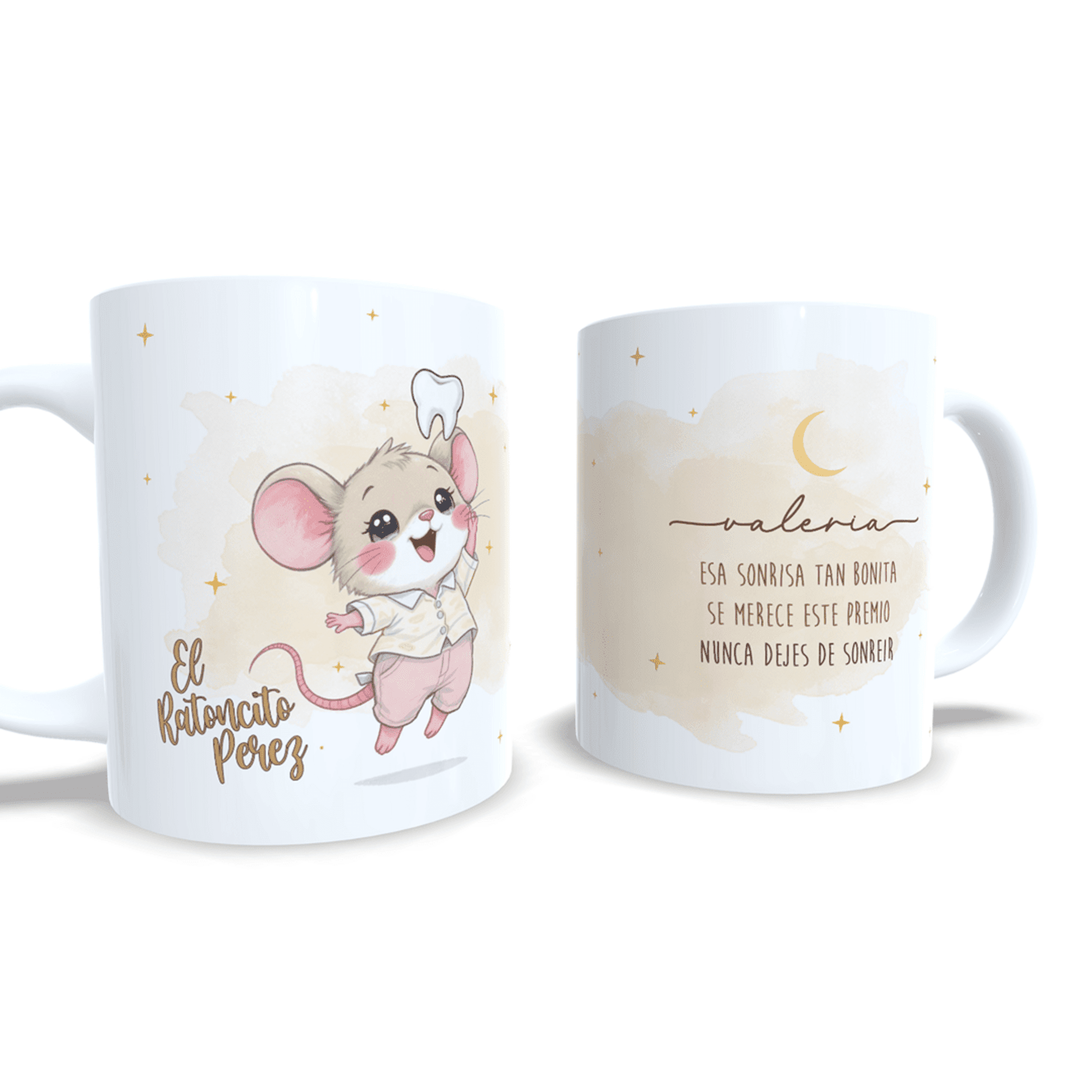 Taza personalizada regalo Ratoncito Pérez con mensaje caída de dientes niños - 6