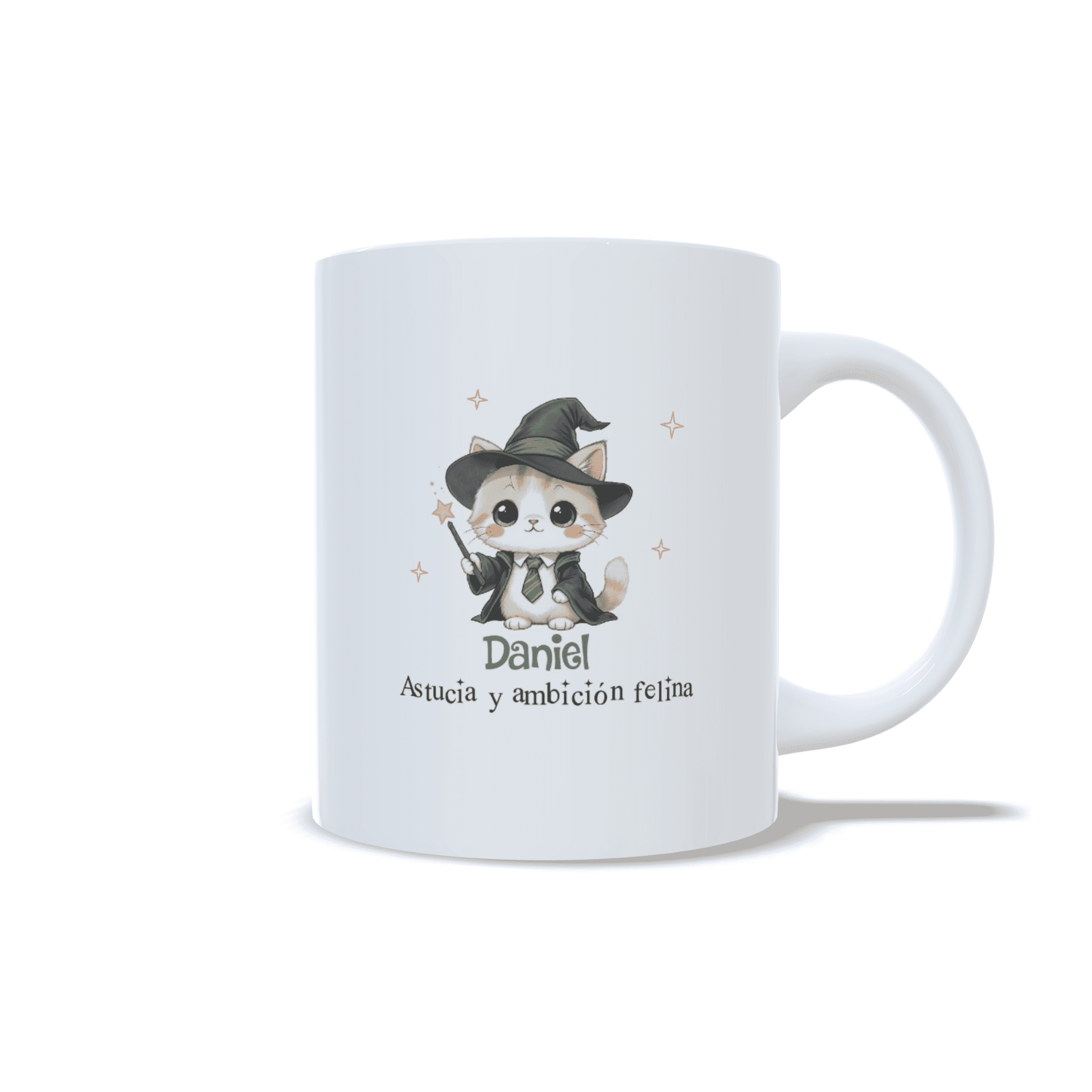 Taza personalizada inspirada en Harry Potter de gatitos de la casa Smiautherin - 3