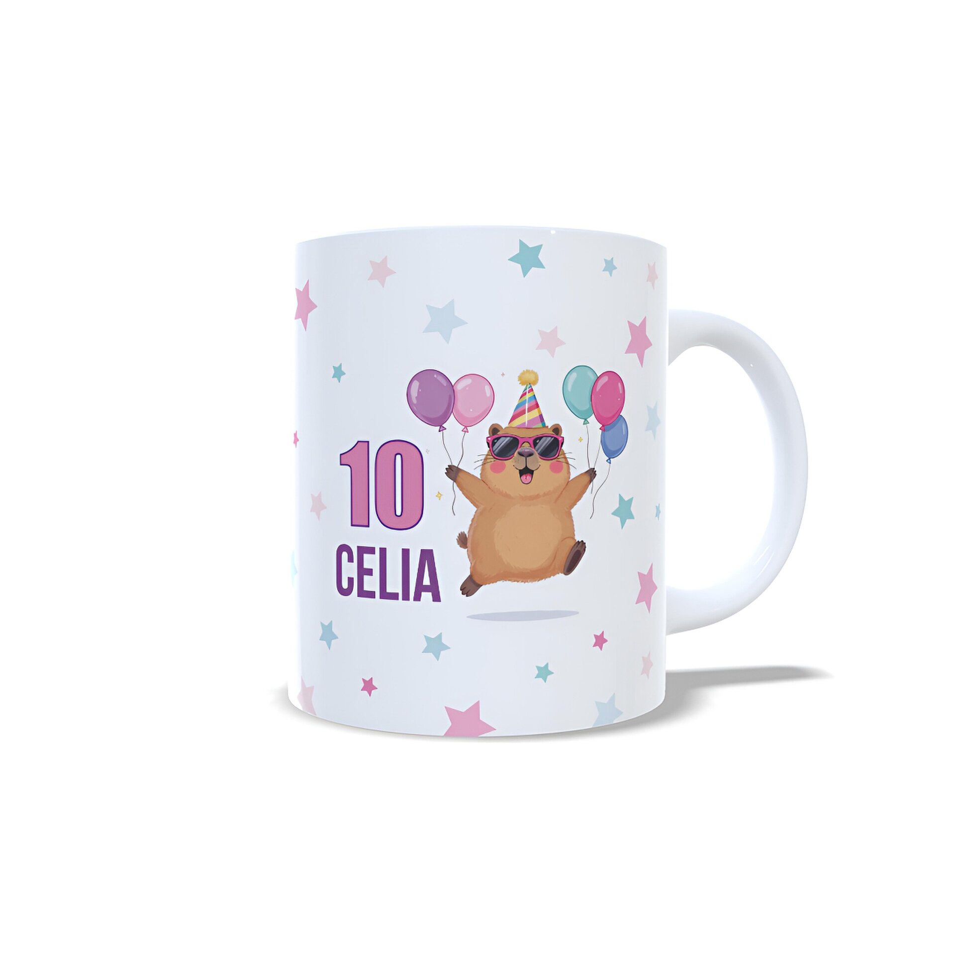 Taza personalizada feliz cumpleaños felicitación capibara regalo fiesta - 5