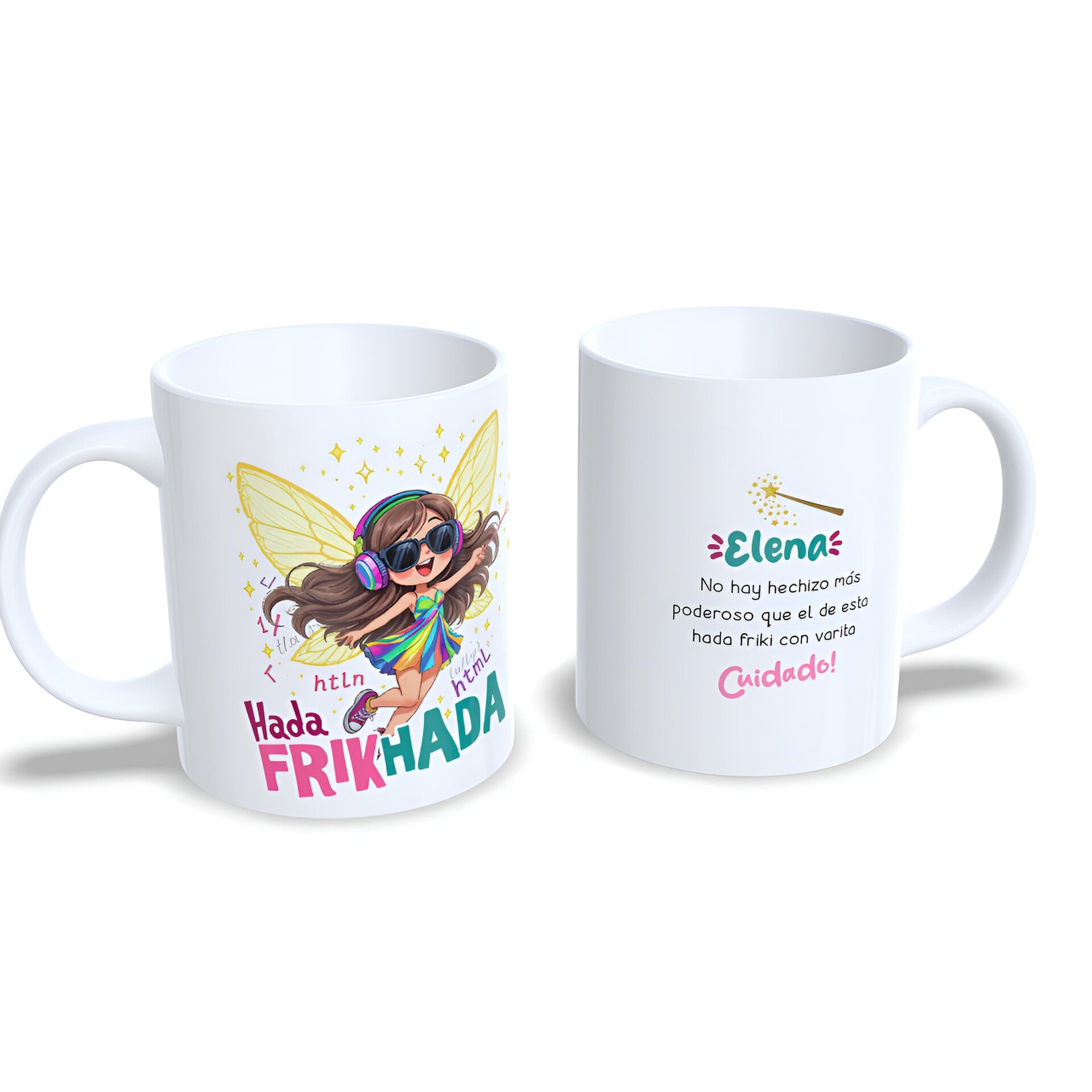Taza personalizada Hada Frikada Frikhada regalo friki chicas original diferente - 4