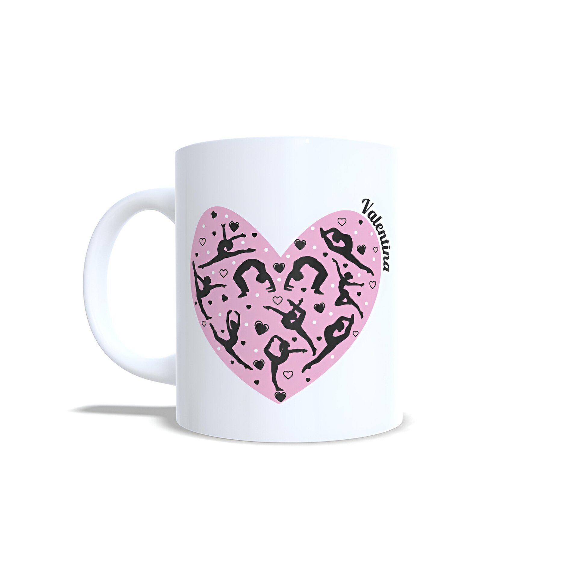 Taza personalizada Gimnasia Rítmica Love Siluetas Gimnastas Enna Blues - 4
