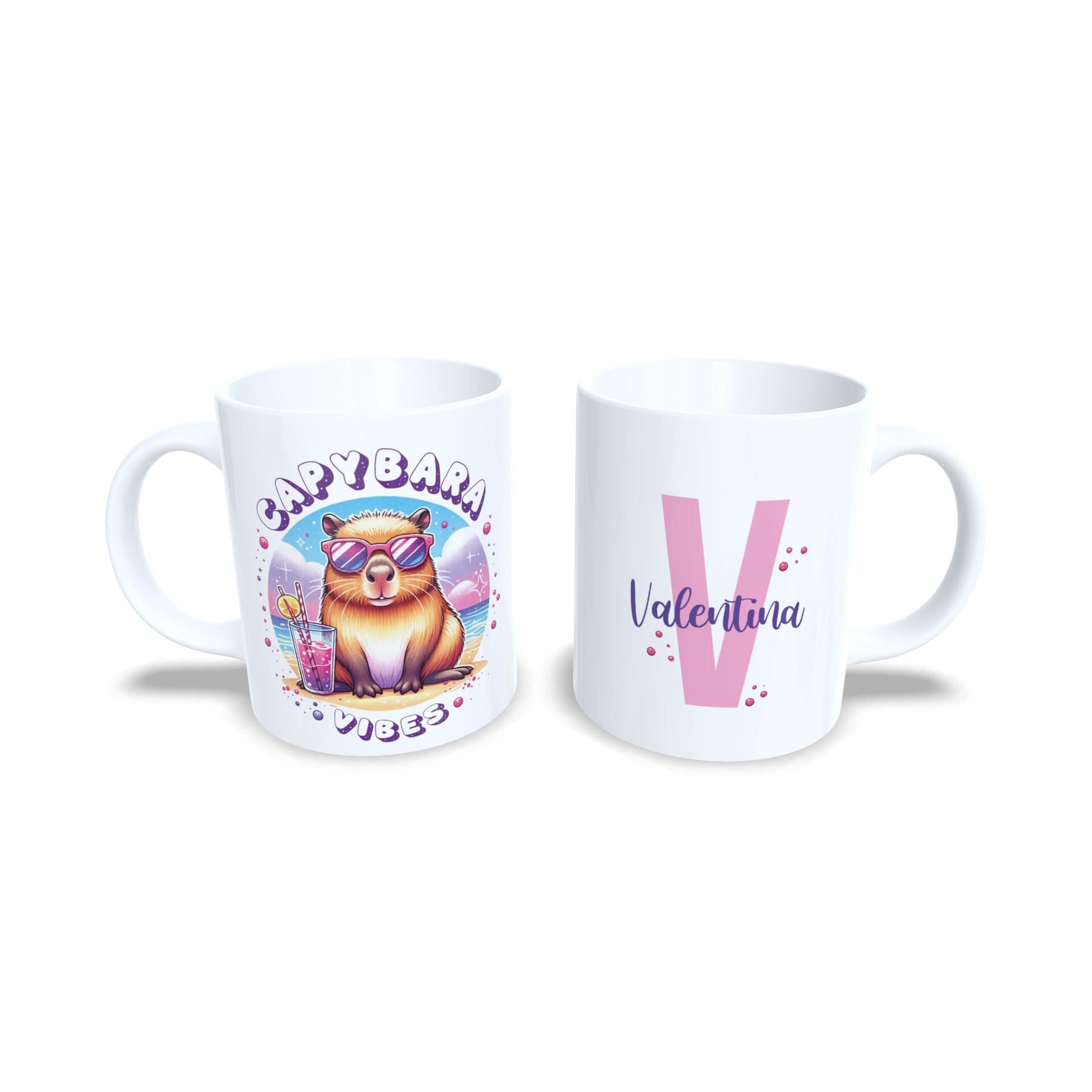 Taza personalizada regalo Capybara Vibes para niñas, niños y adultos de capibara - 6