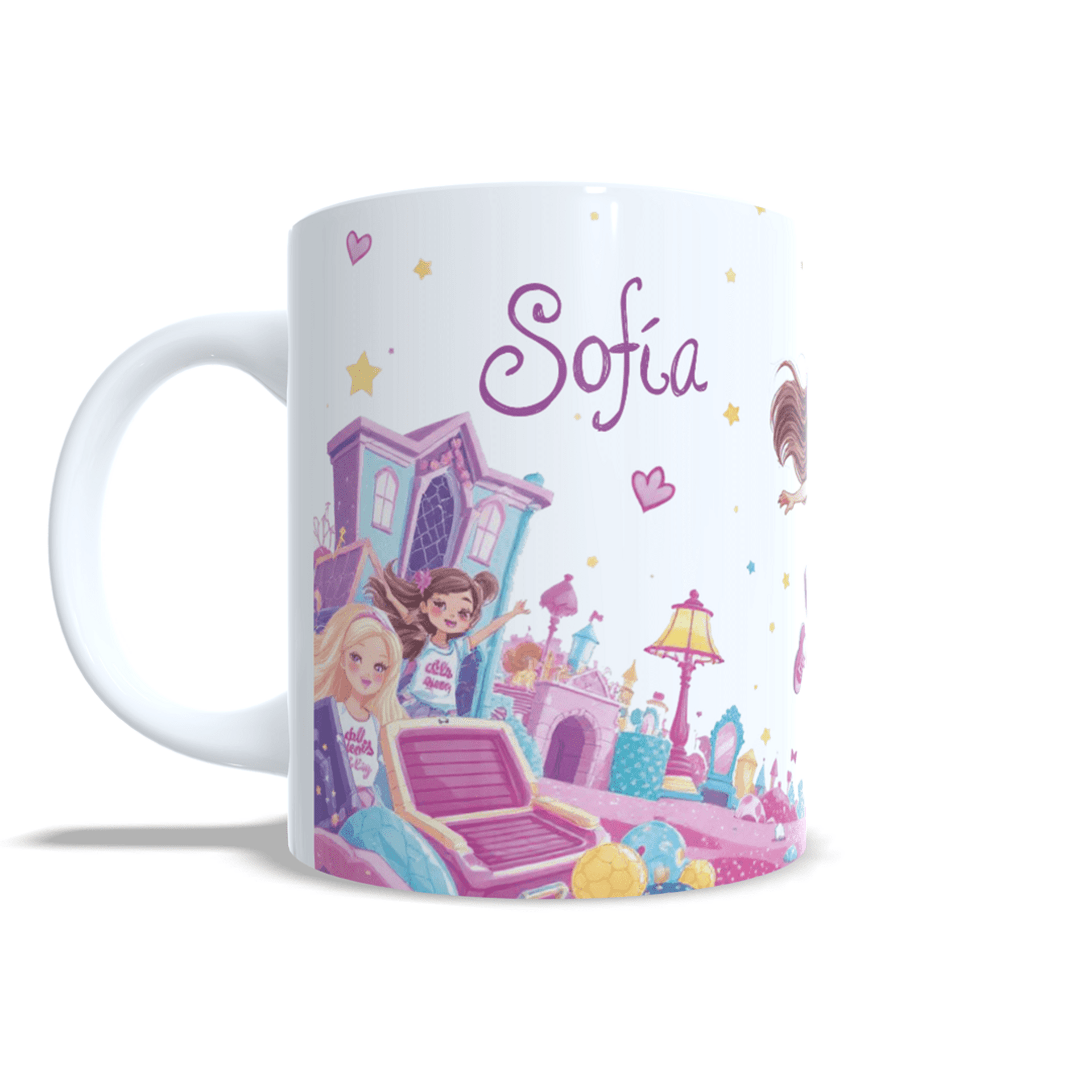 Taza personalizada Inspiración Muñecas Barbie mundo mágico "Dolls Queen" regalo - 2