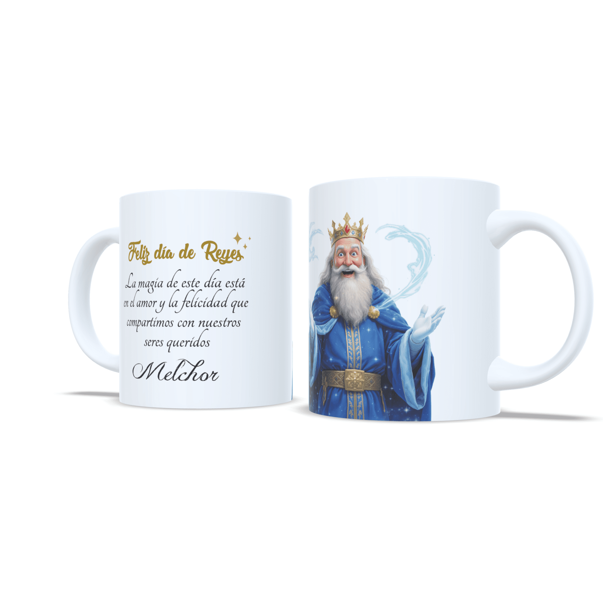 Taza personalizada regalo Rey Melchor con carta o mensaje reyes magos navidad - 5