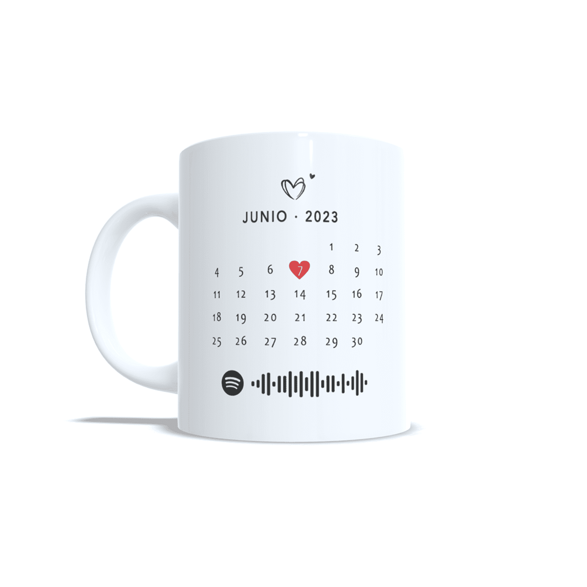 Taza personalizada para parejas aniversario san Valentin regalo Corazones Rojos - 5