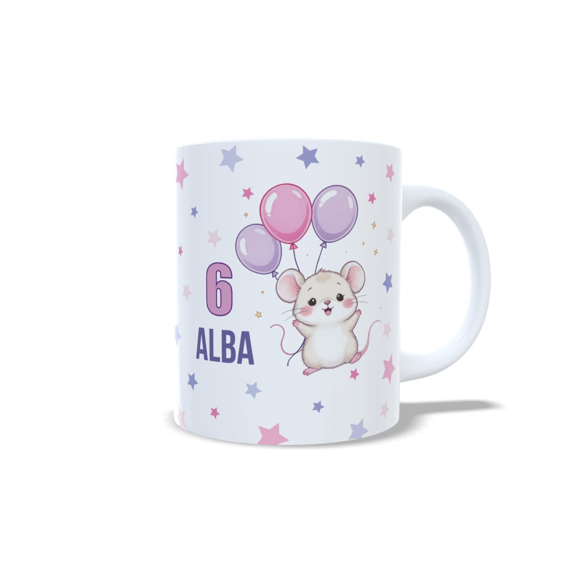 Taza personalizada feliz cumpleaños felicitación ratón ratoncito regalo fiesta - 4