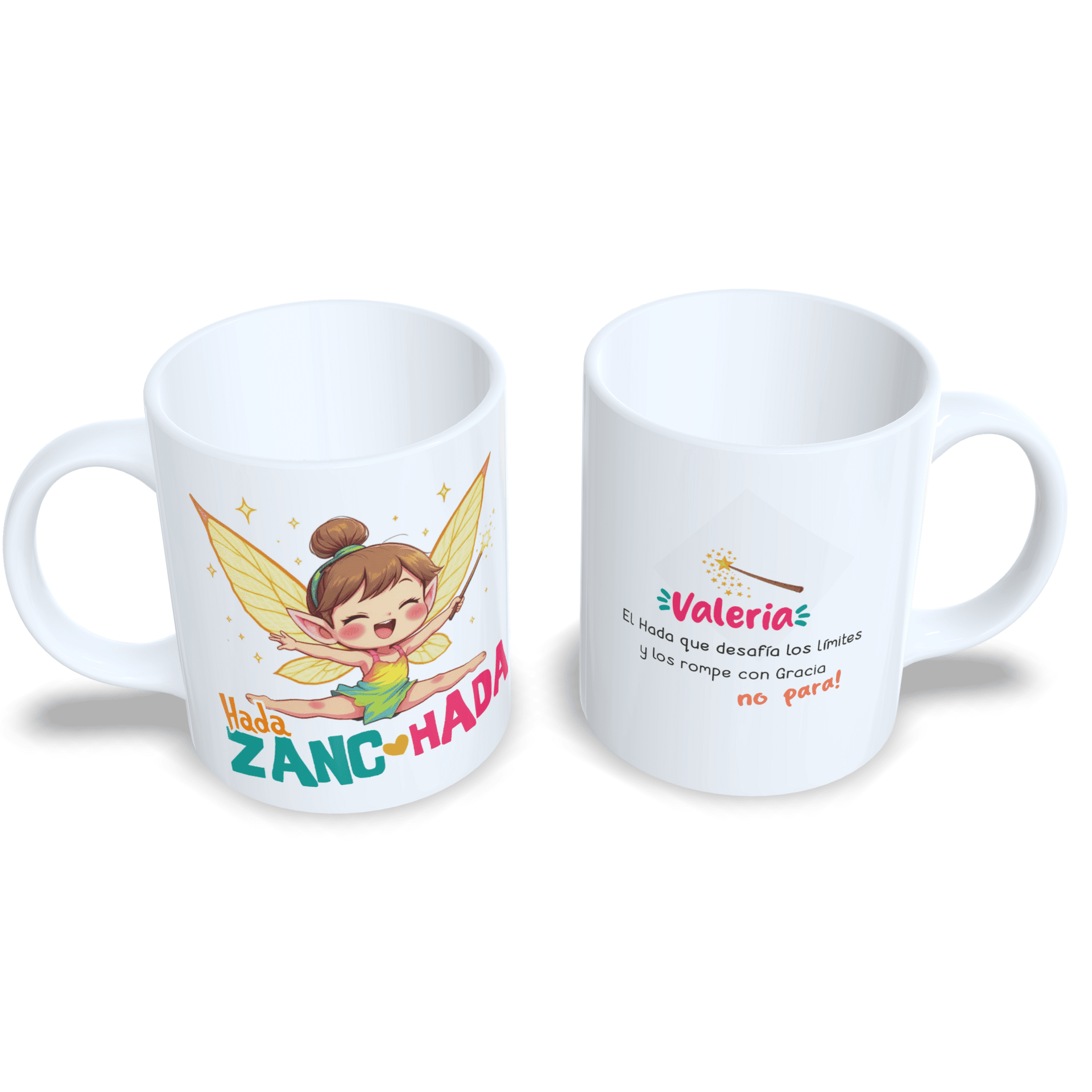 Taza personalizada hadas magicas gemelas Zancada ballet gimnasia ritmica - 2