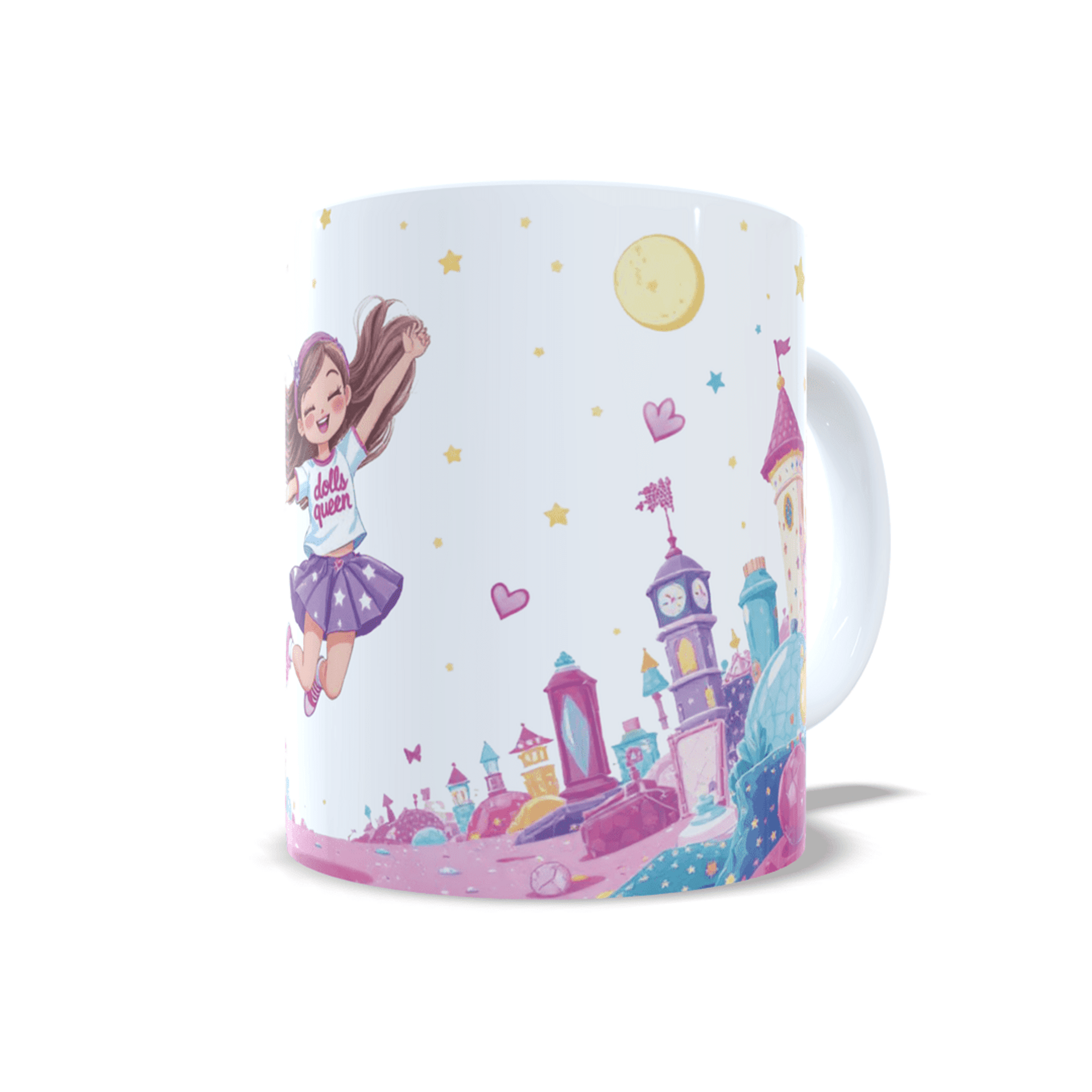 Taza personalizada Inspiración Muñecas Barbie mundo mágico "Dolls Queen" regalo - 5