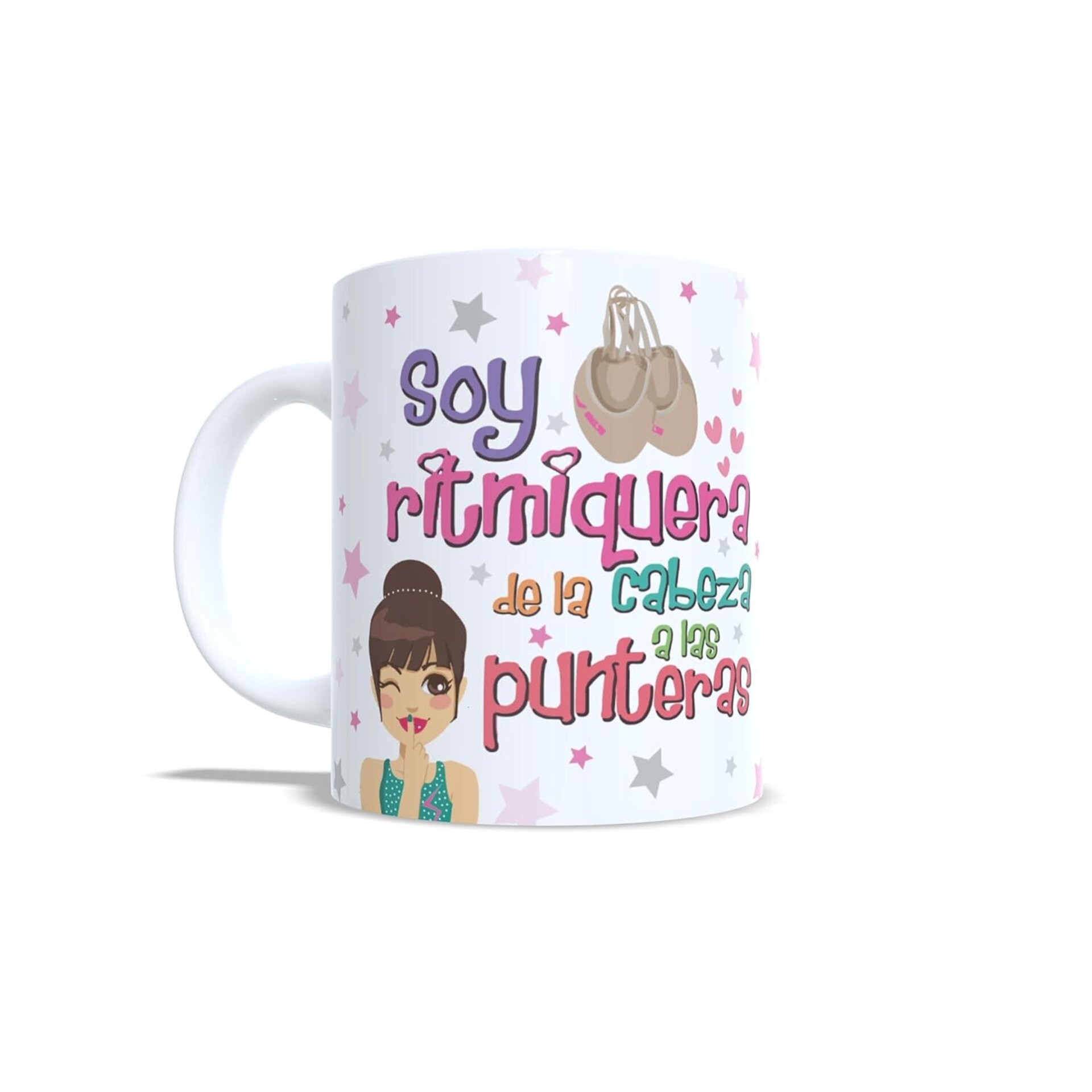 Taza personalizada Gimnasia Rítmica - soy ritmiquera de la cabeza a las punteras - 3
