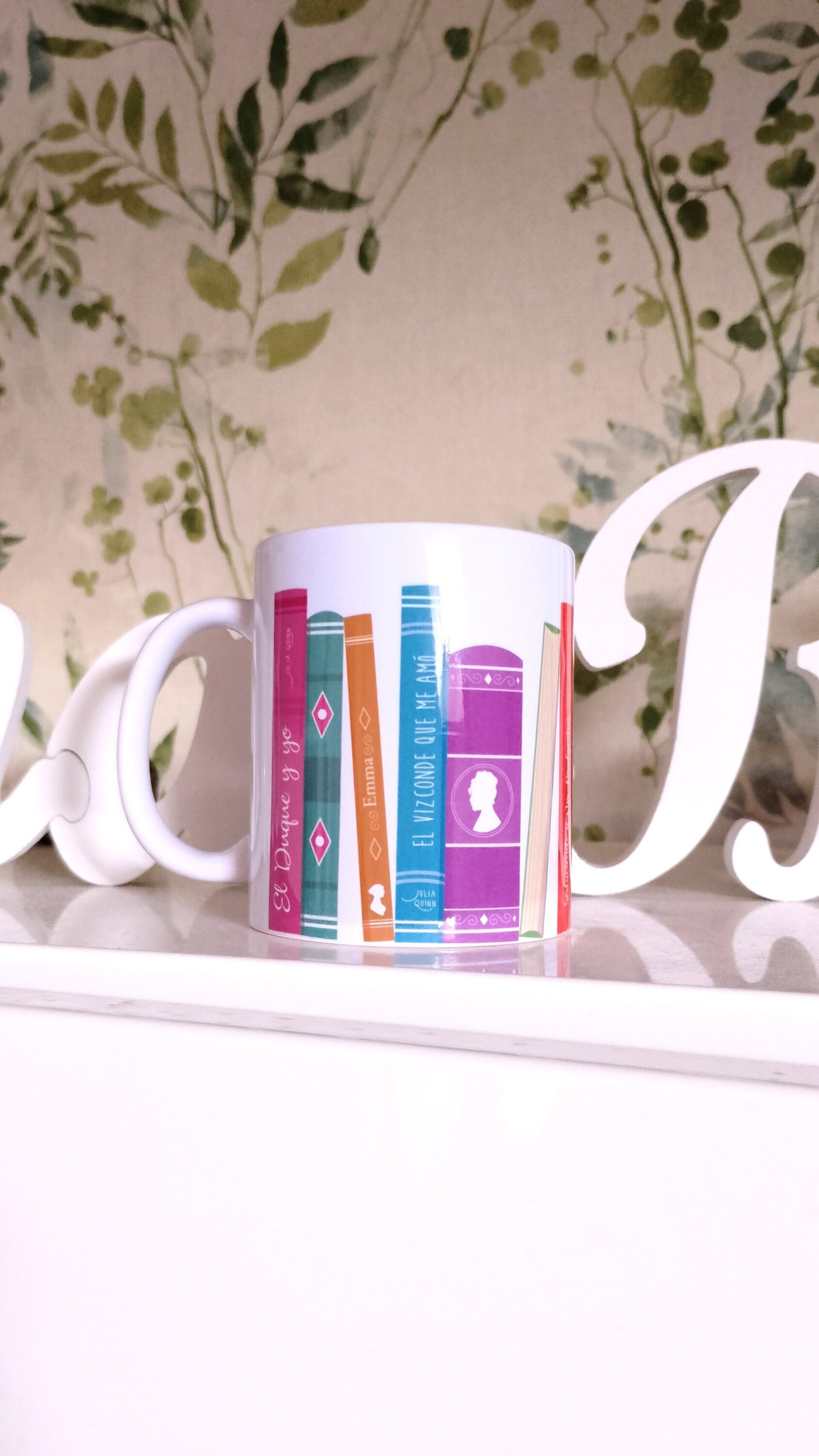 Taza personalizada librería de Julia Quinn colección libros Bridgerton novelas - 3