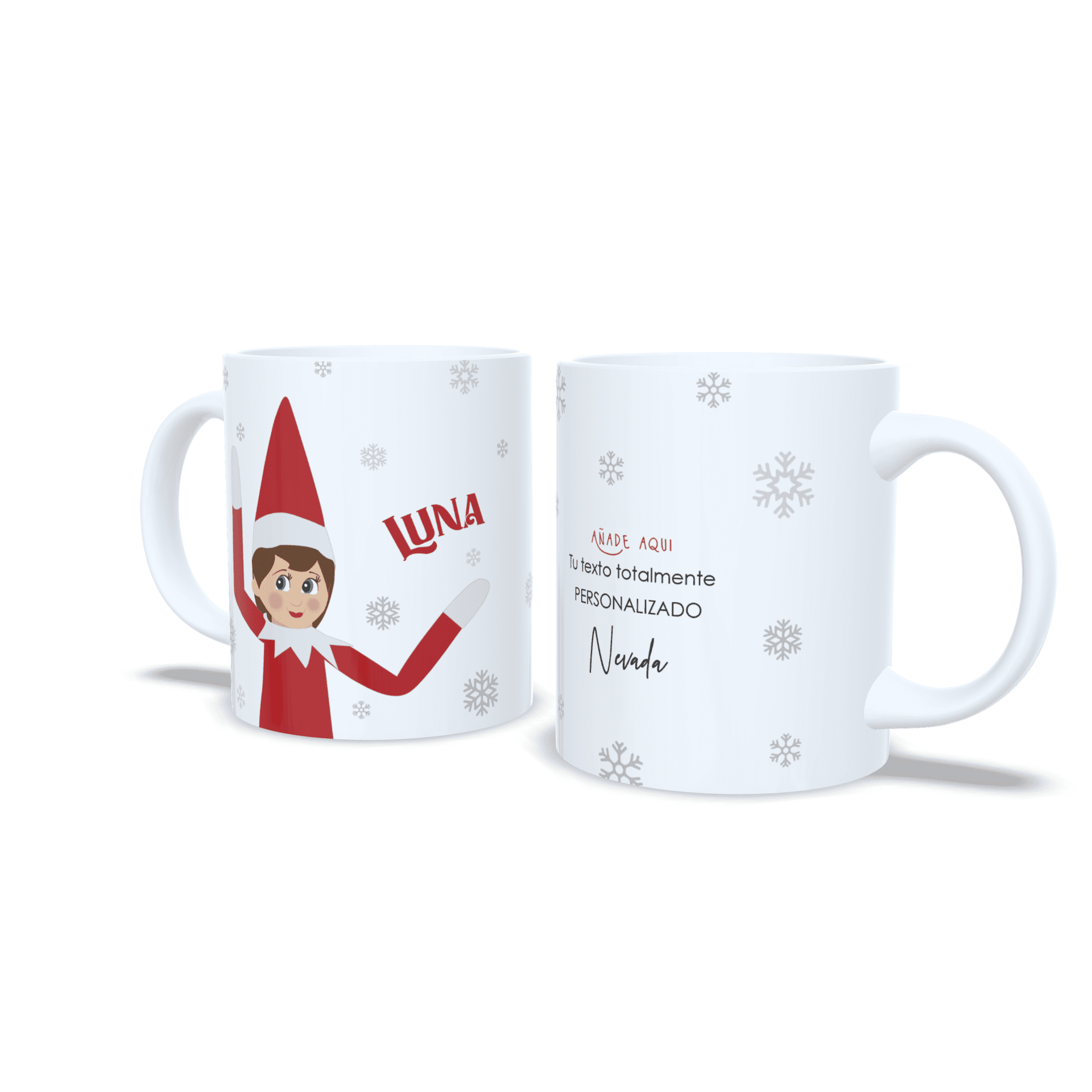 Taza personalizada regalo Elfa traviesa con mensaje Elf Shelf navidad - 5