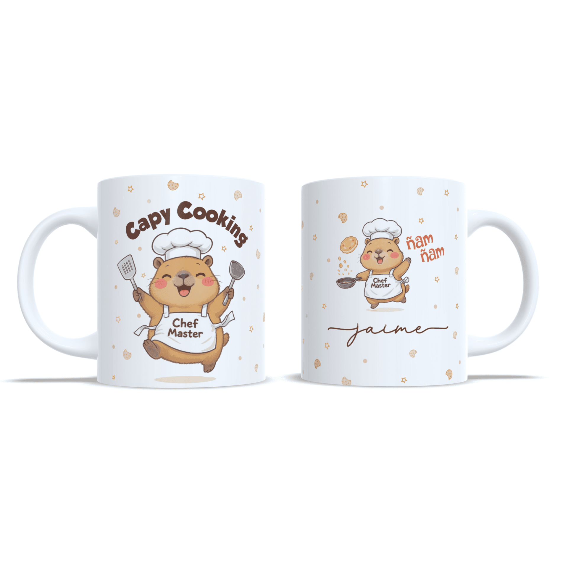 Taza personalizada Capibara chef cocinero animalitos cocina cocinero - 2