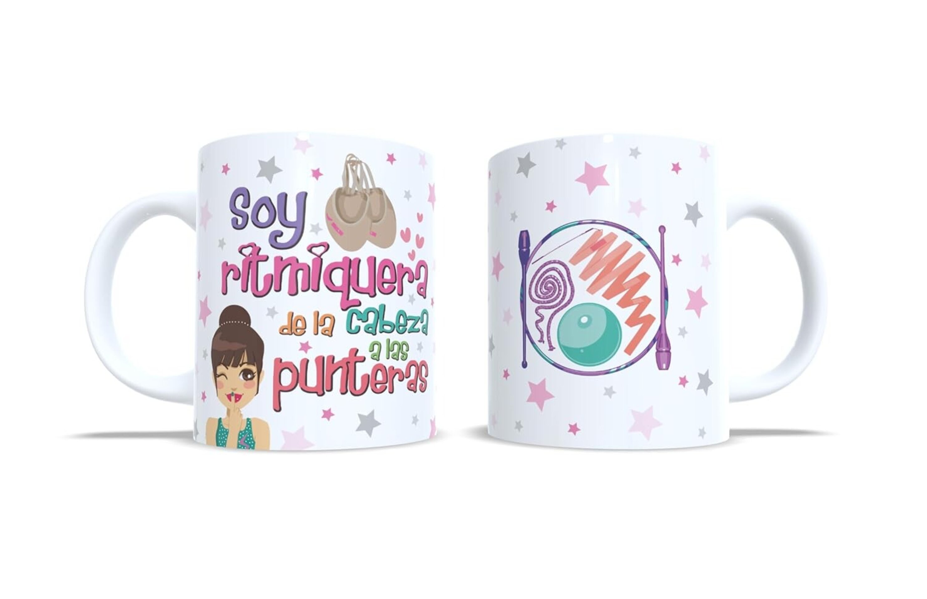 Taza personalizada Gimnasia Rítmica - soy ritmiquera de la cabeza a las punteras - 2