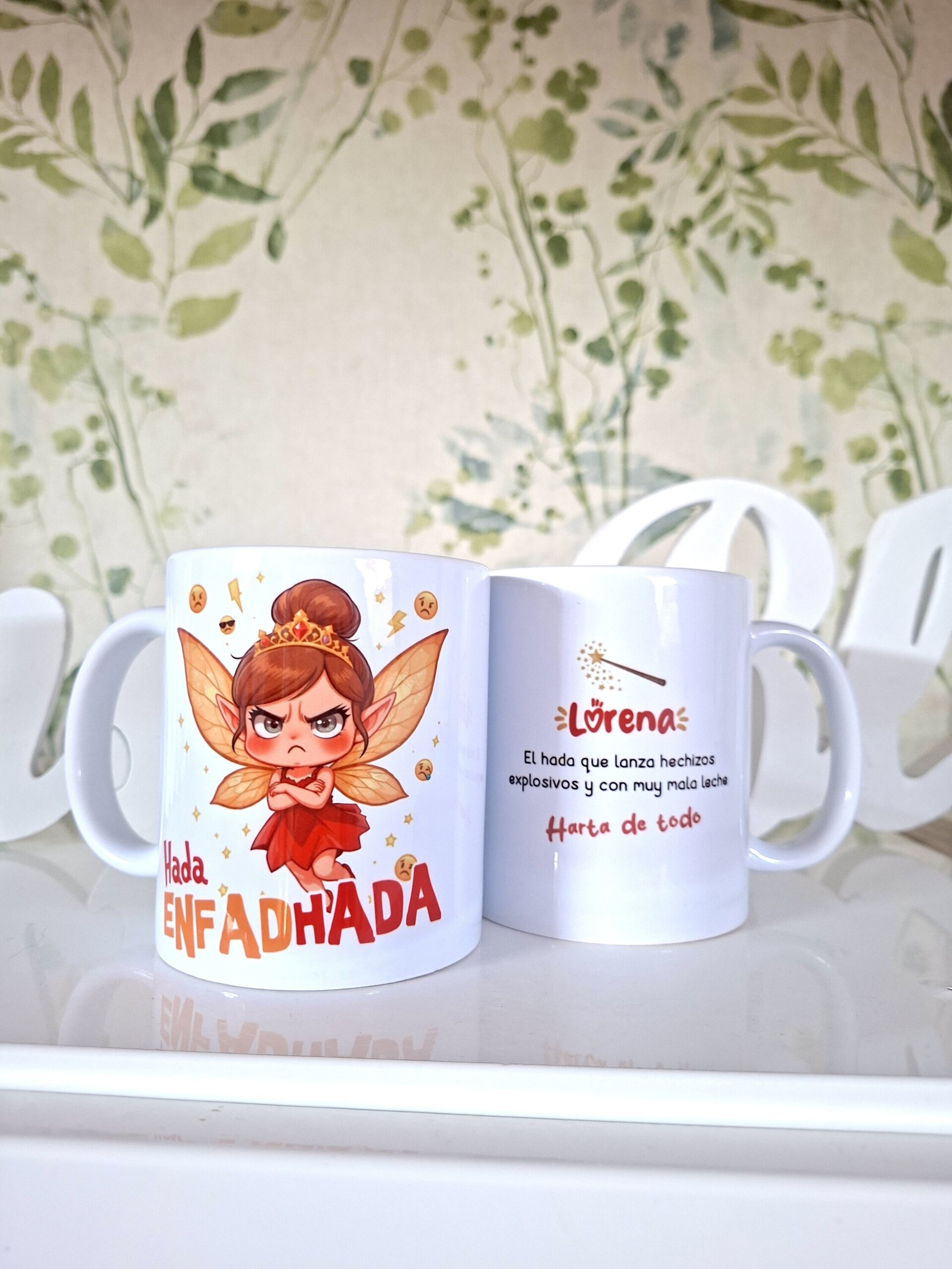 Taza personalizada Hada Enfadada Enfadhada regalo personalizado Enna Blues - 9