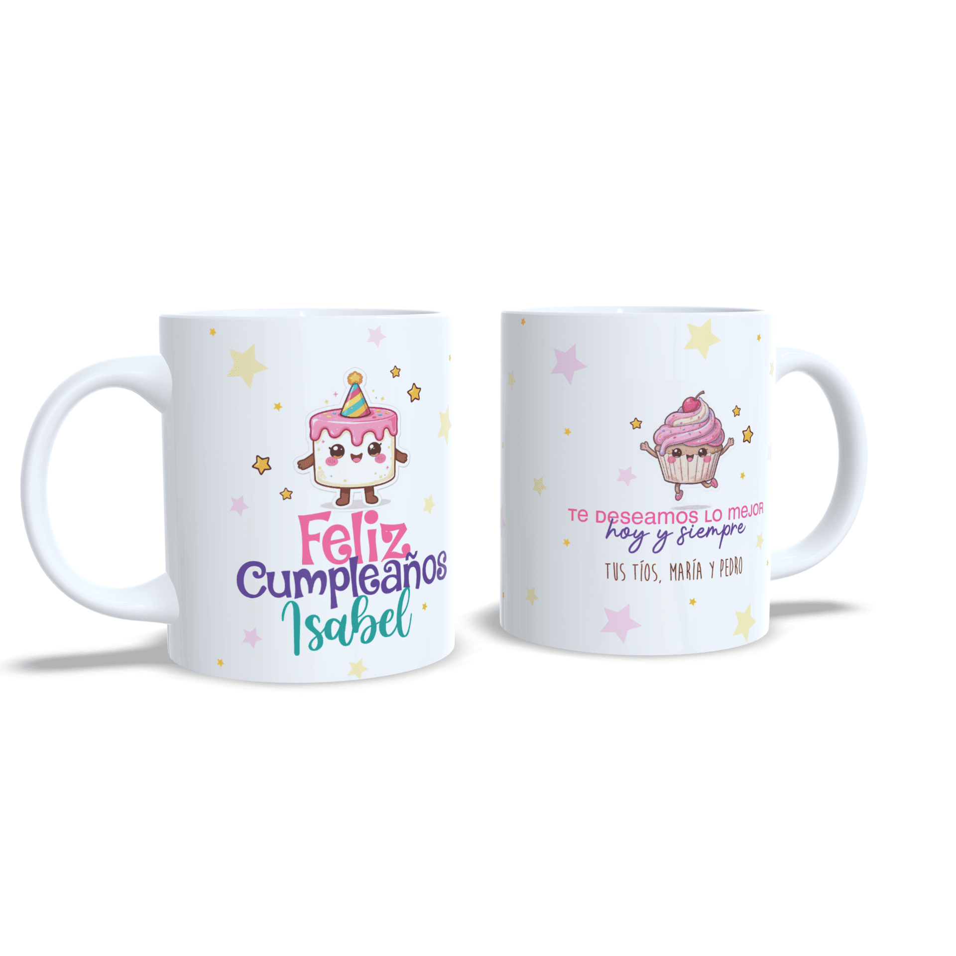 Taza personalizada cumpleaños niños y niñas regalo personalizado felicitación - 3