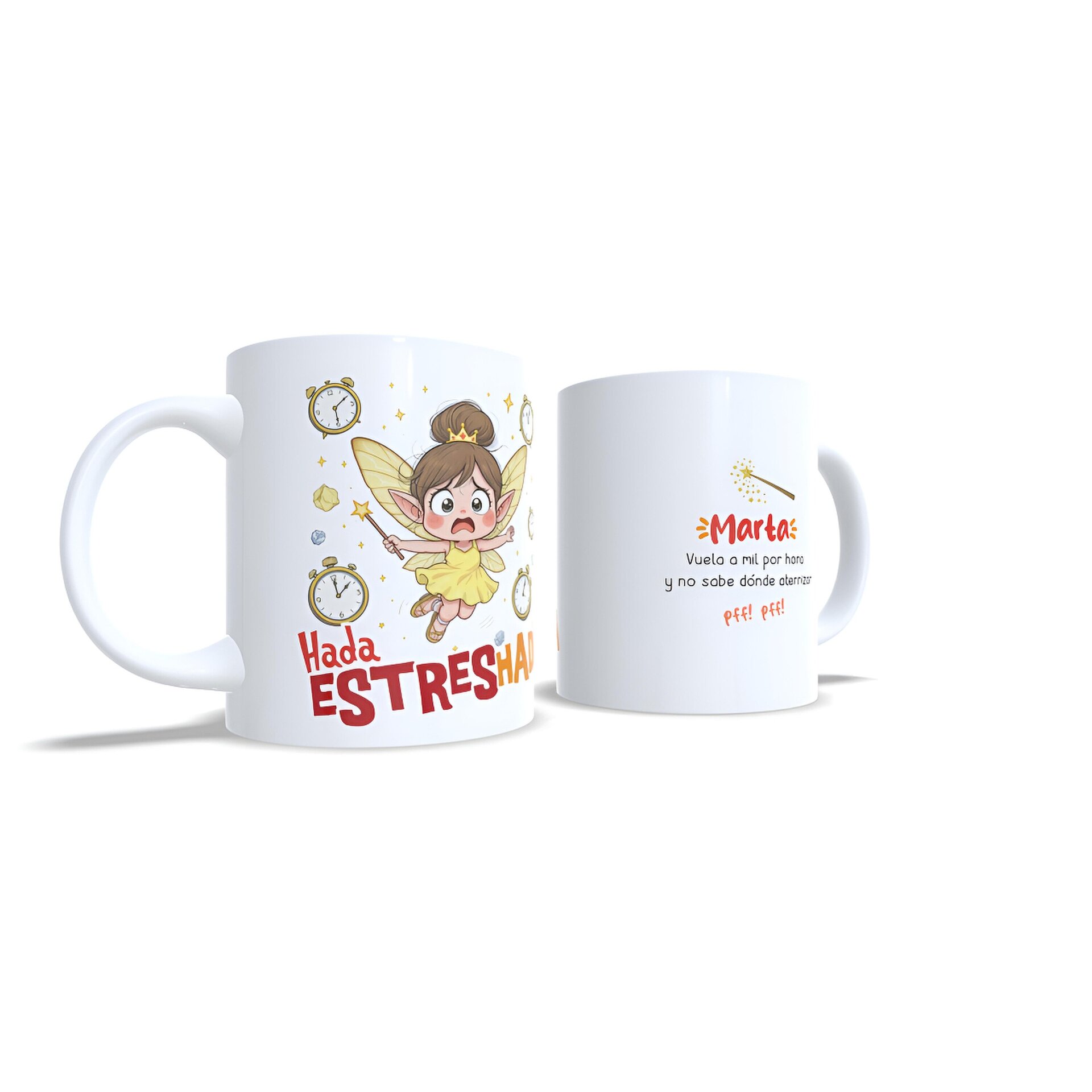 Taza personalizada Hada Estresada regalo personalizado estrés ansiedad - 5