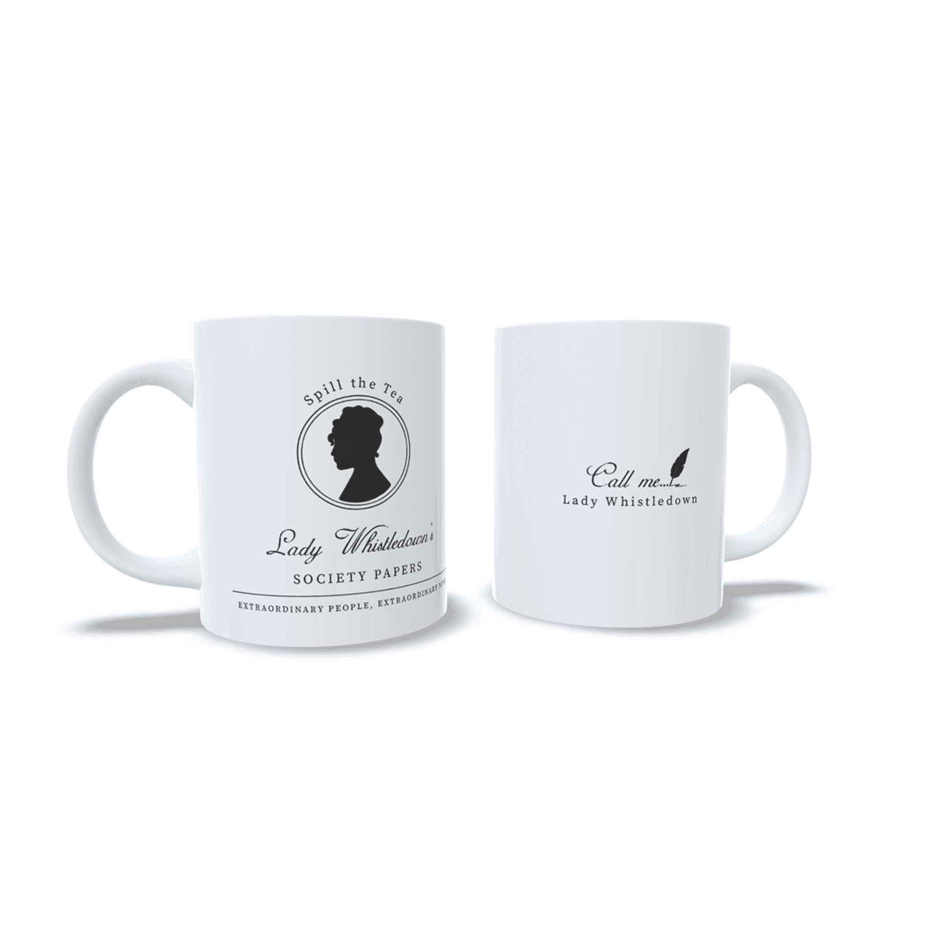 Taza inspirada Lady Whistledown de la serie de Netflix Los Bridgerton - 4