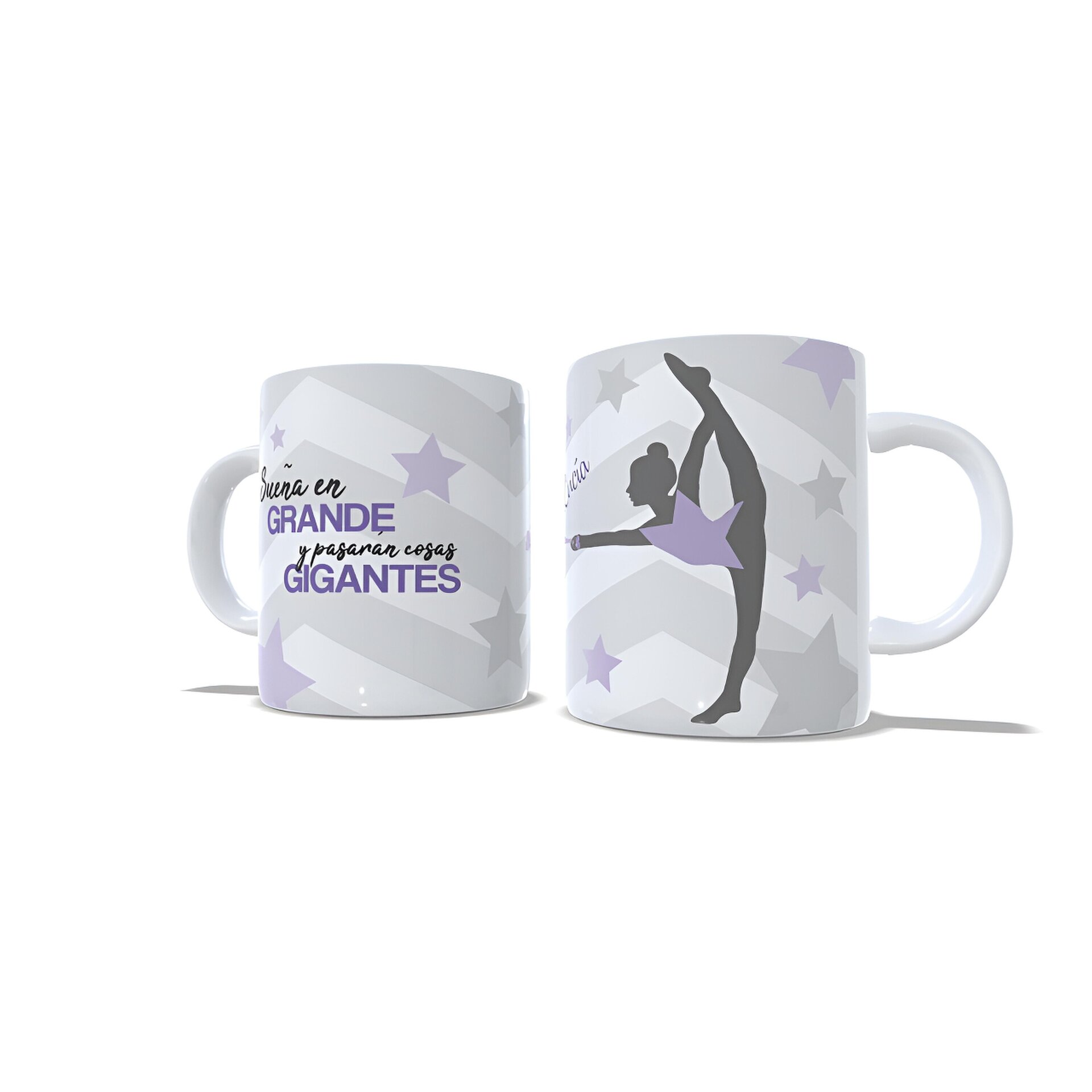 Taza personalizada Gimnasia Rítmica Mazas Sueña en grande regalo gimnastas - 5