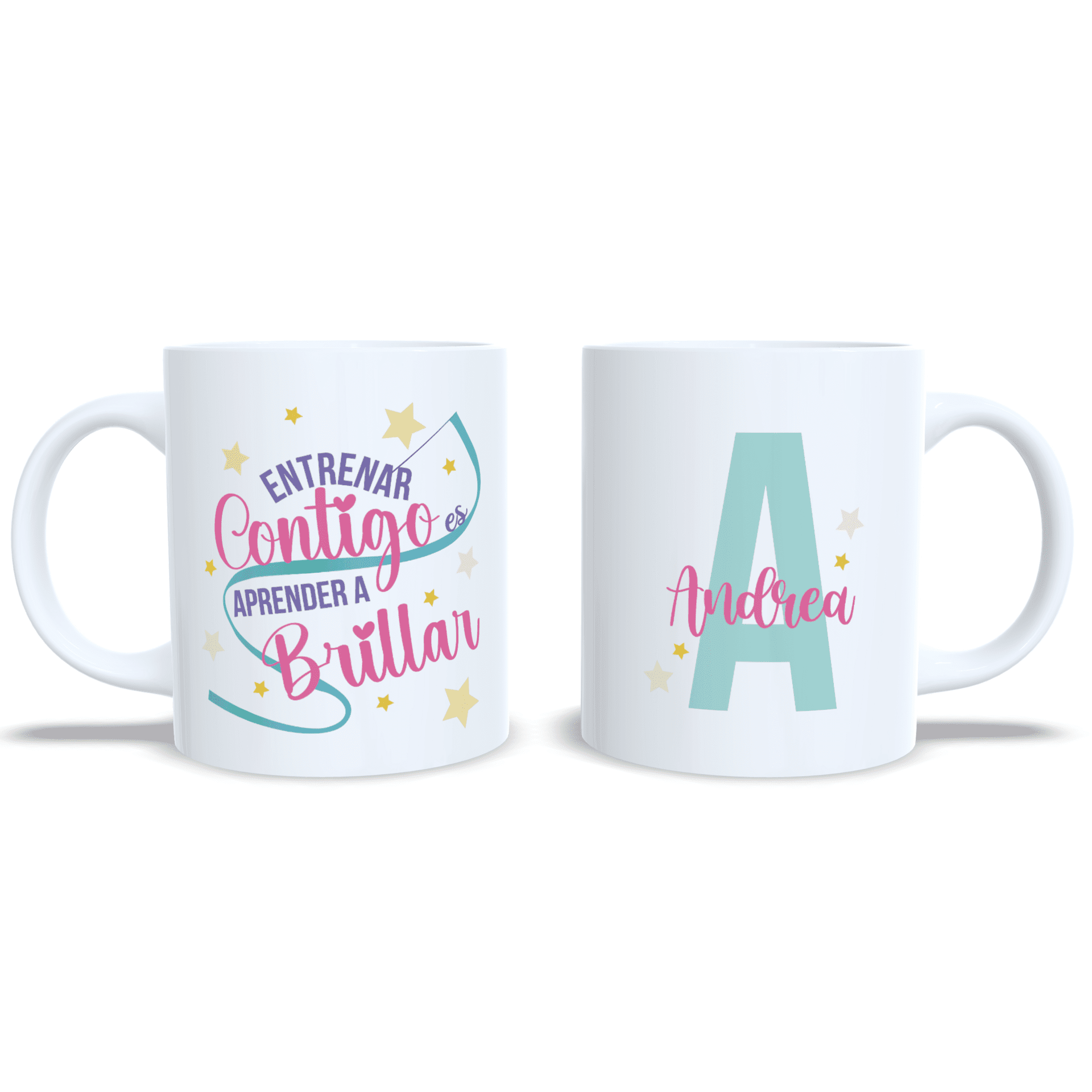 Taza personalizada Gimnasia Rítmica regalo entrenadora Aprender a Brillar - 1