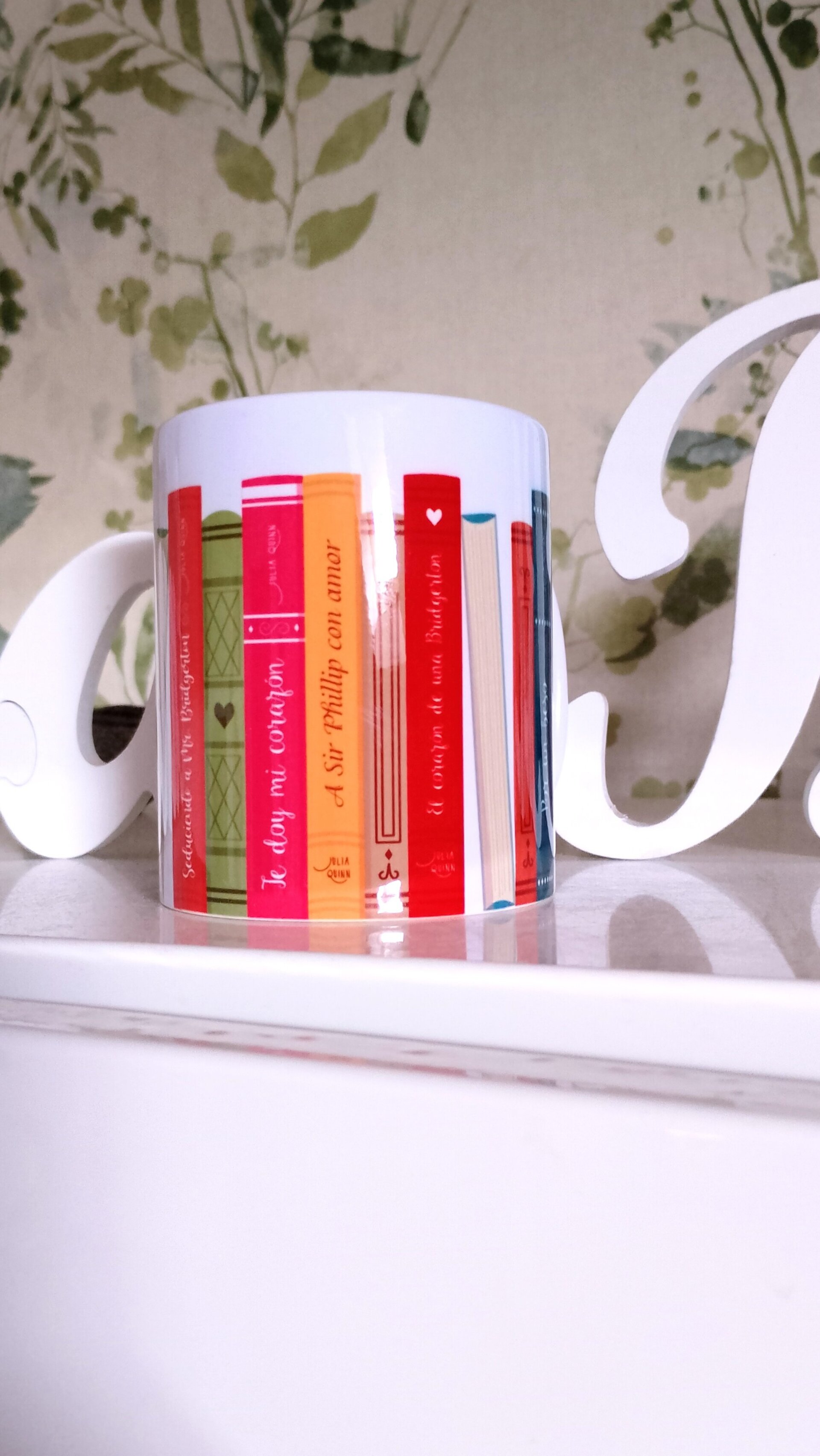 Taza personalizada librería de Julia Quinn colección libros Bridgerton novelas - 5