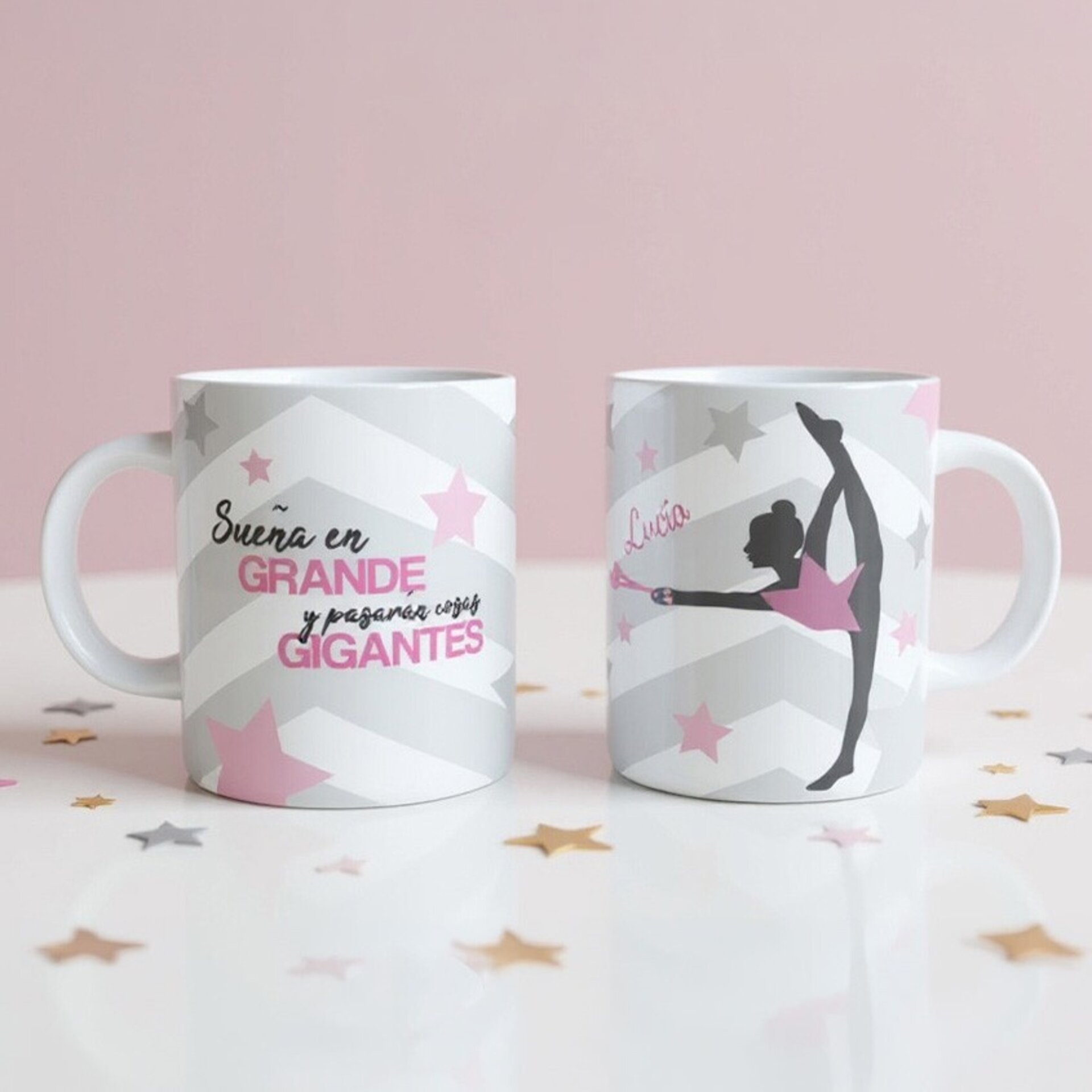 Taza personalizada Gimnasia Rítmica Mazas Sueña en grande regalo gimnastas - 2