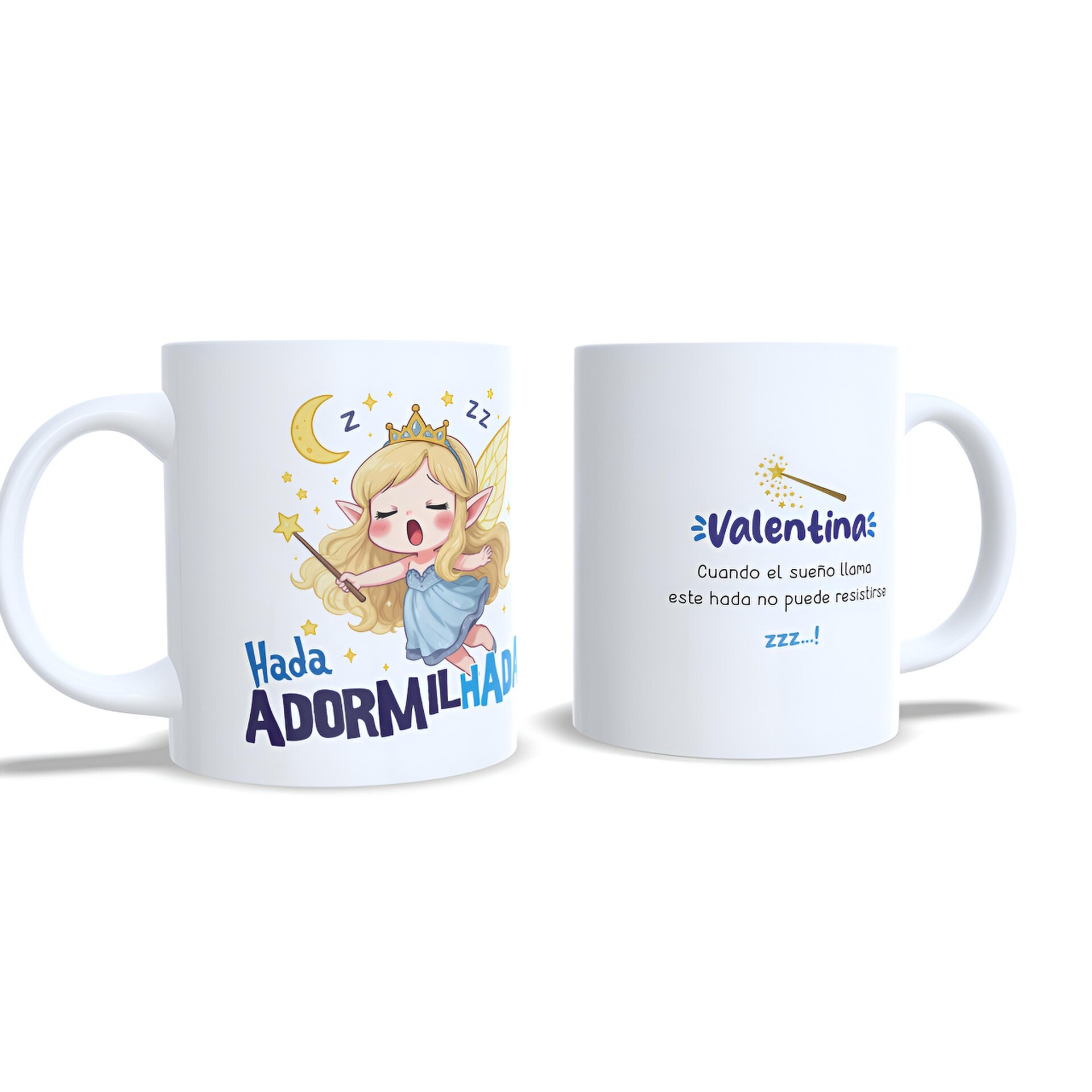 Taza personalizada hada adormilada adormilhada dormilona regalo Enna Blues - 2