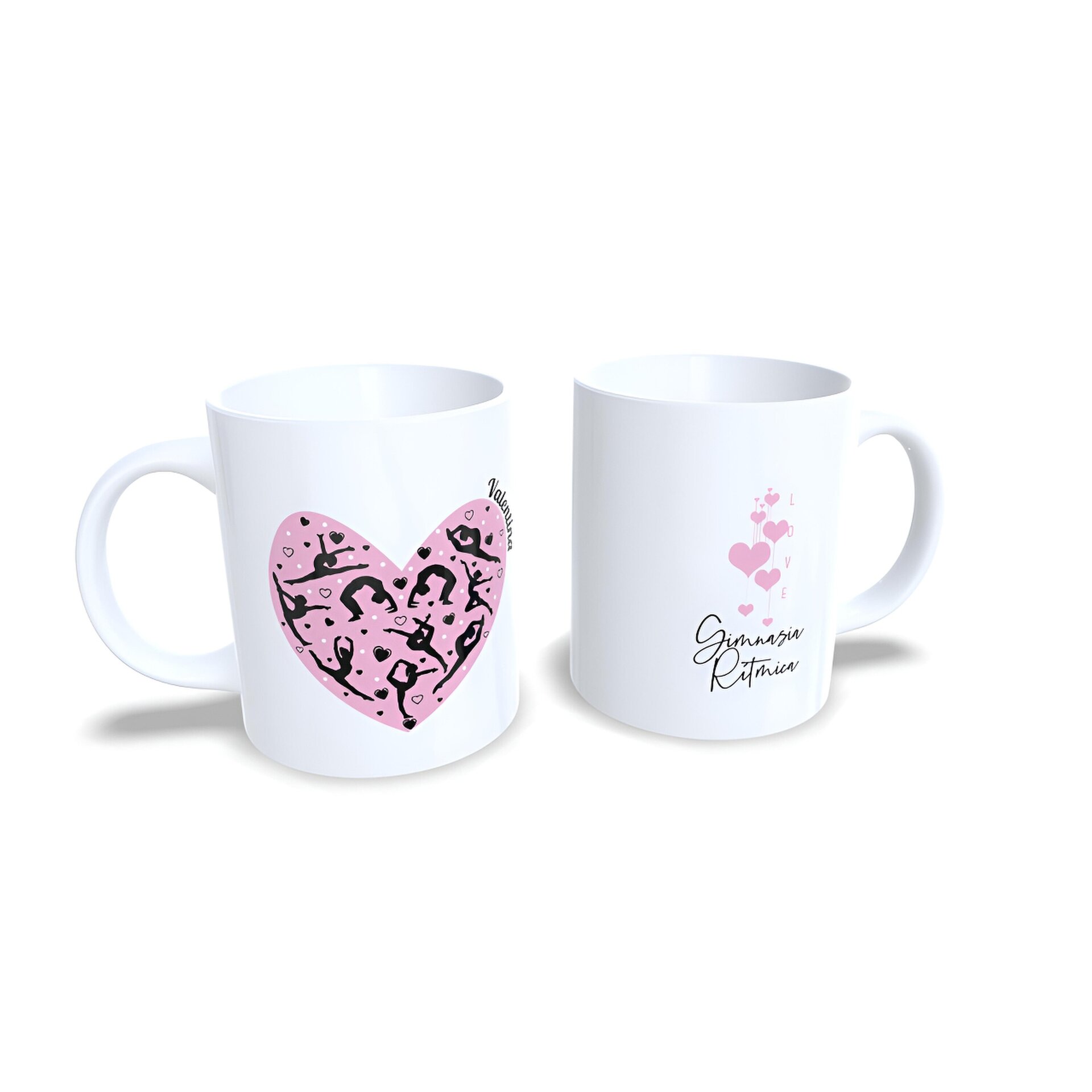 Taza personalizada Gimnasia Rítmica Love Siluetas Gimnastas Enna Blues - 2