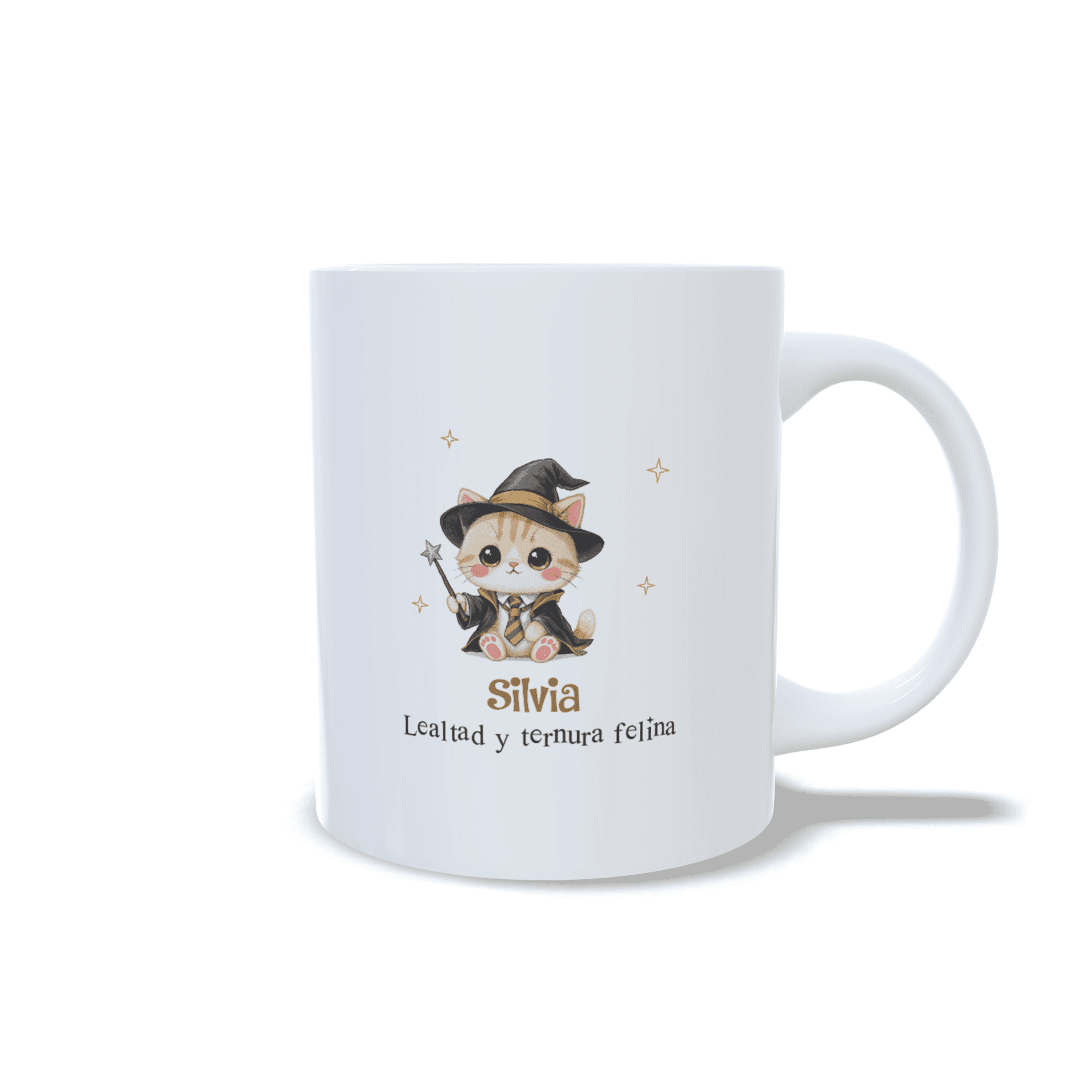 Taza personalizada inspirada en Harry Potter de gatitos de la casa Miaufflepuff - 6