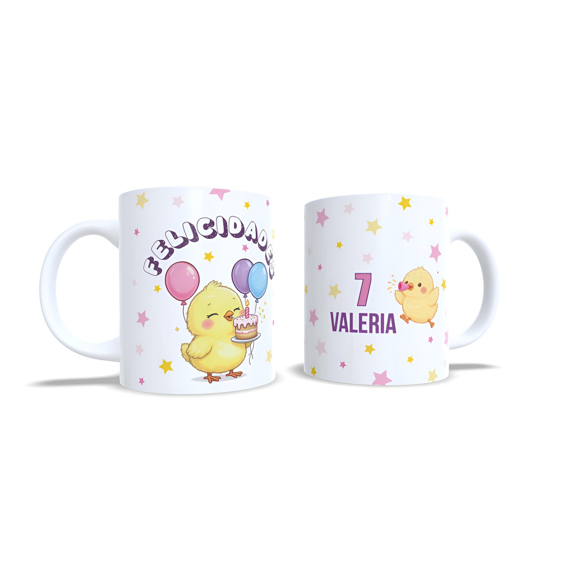 Taza personalizada feliz cumpleaños felicitación pollito Enna Blues regalo - 6