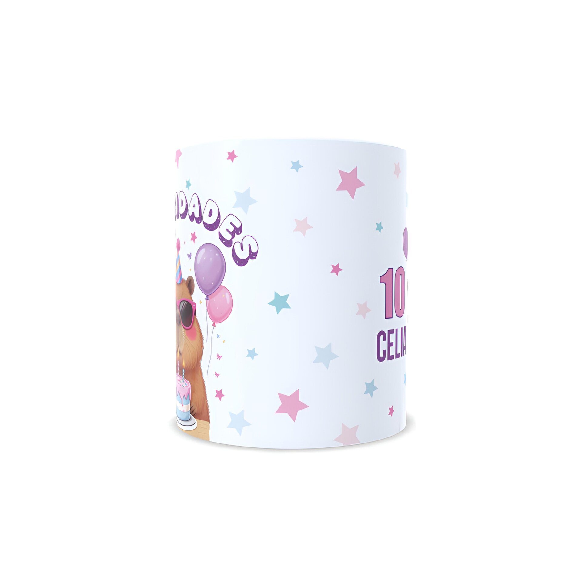 Taza personalizada feliz cumpleaños felicitación capibara regalo fiesta - 6