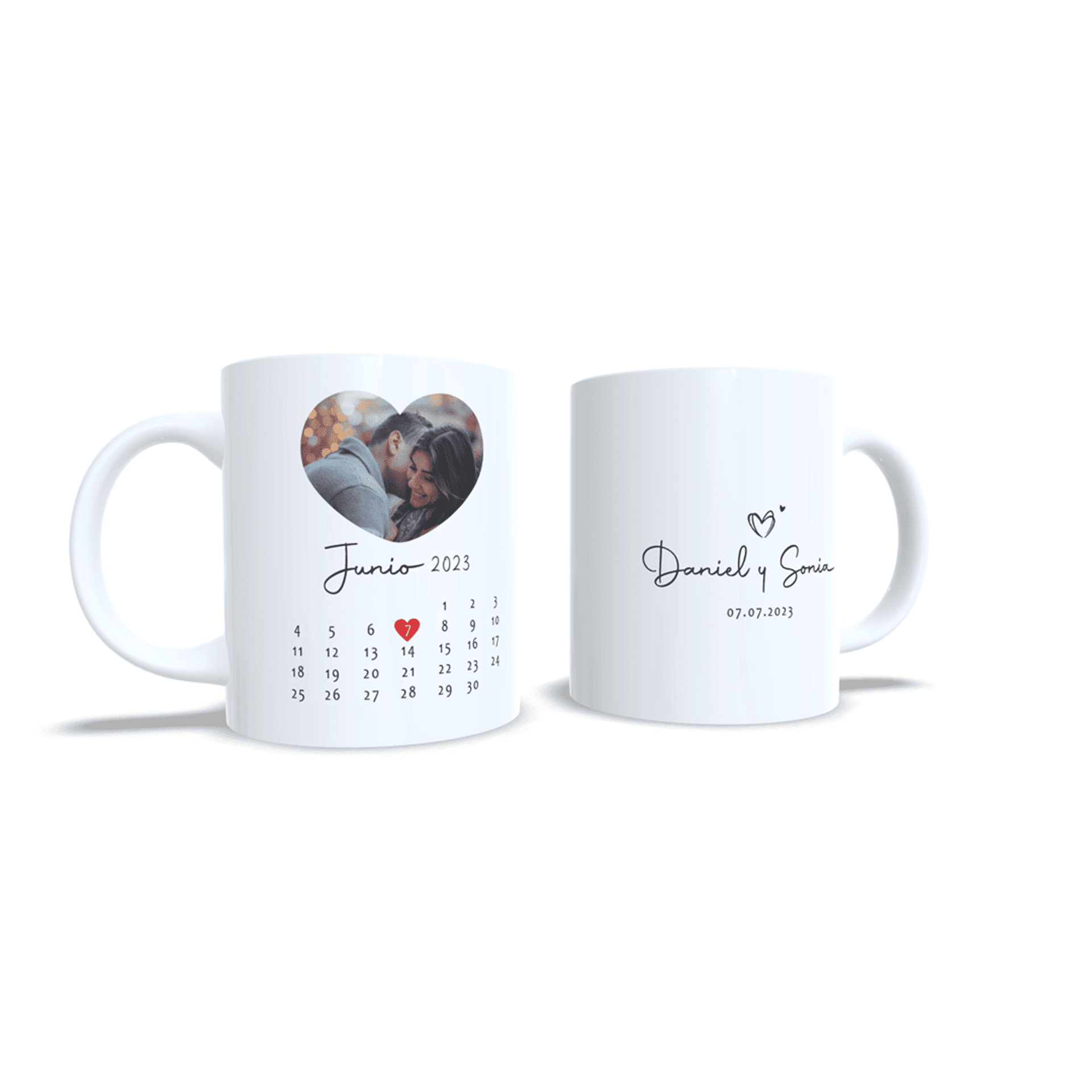 Taza personalizada para parejas aniversario san Valentin regalo novio novia 2 - 9