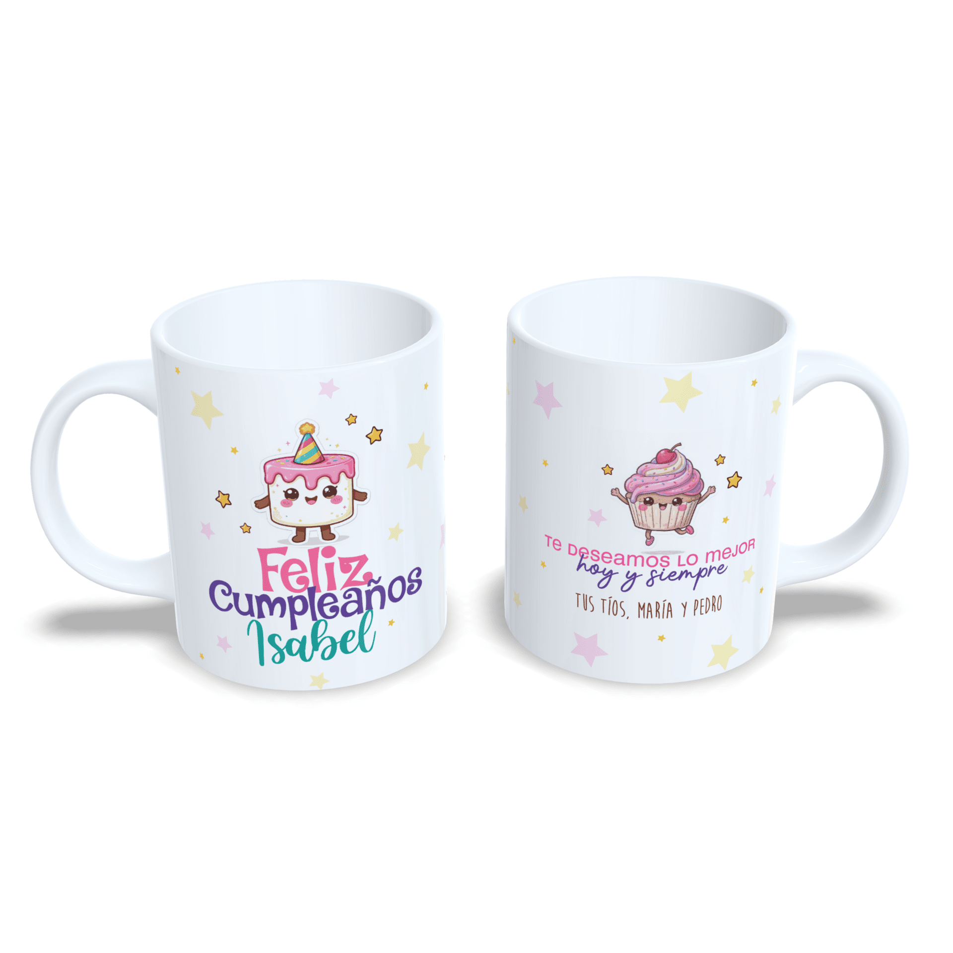 Taza personalizada cumpleaños niños y niñas regalo personalizado felicitación - 2