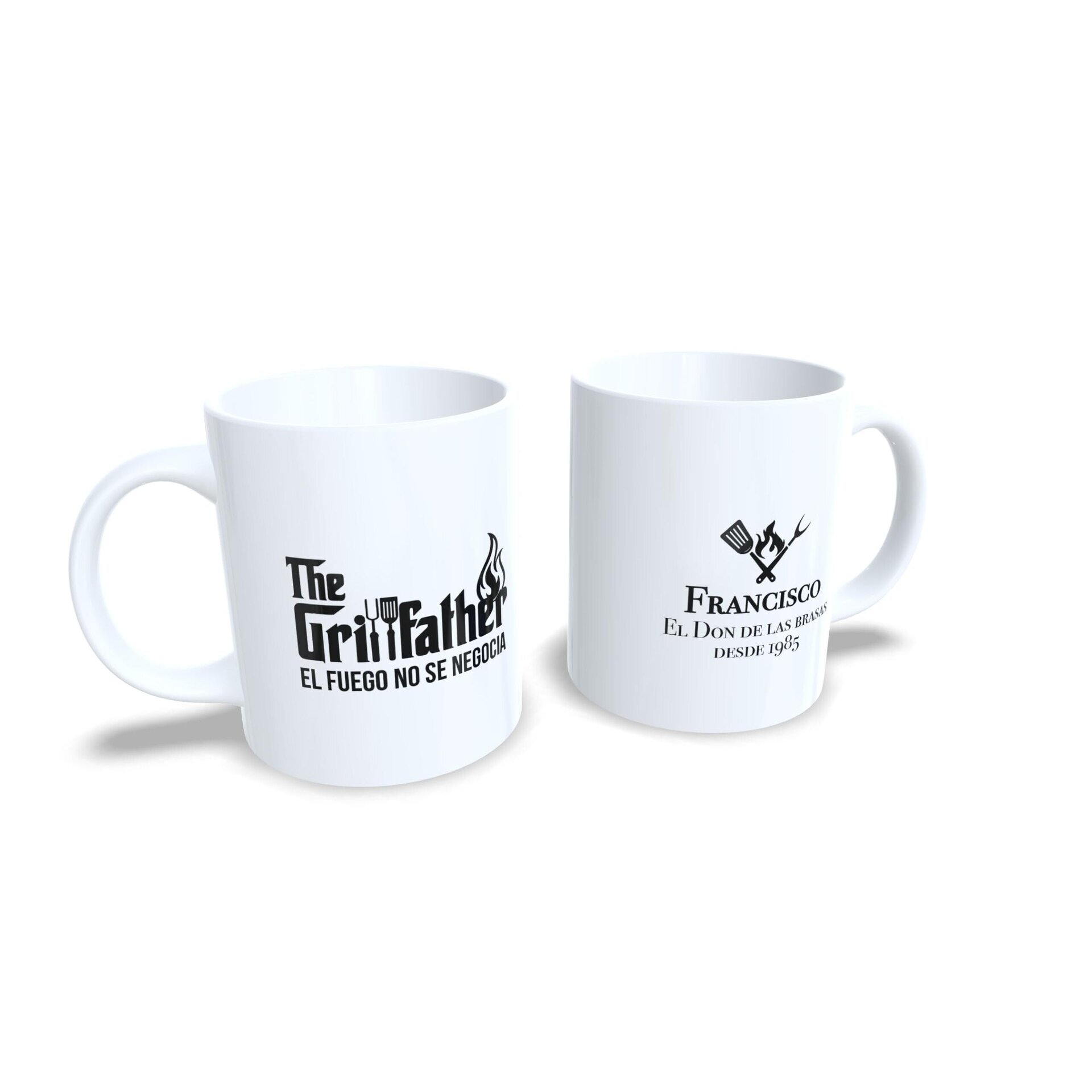 Taza personalizada El Padrino de las brasas GrillFather regalo barbacoa hombres - 5