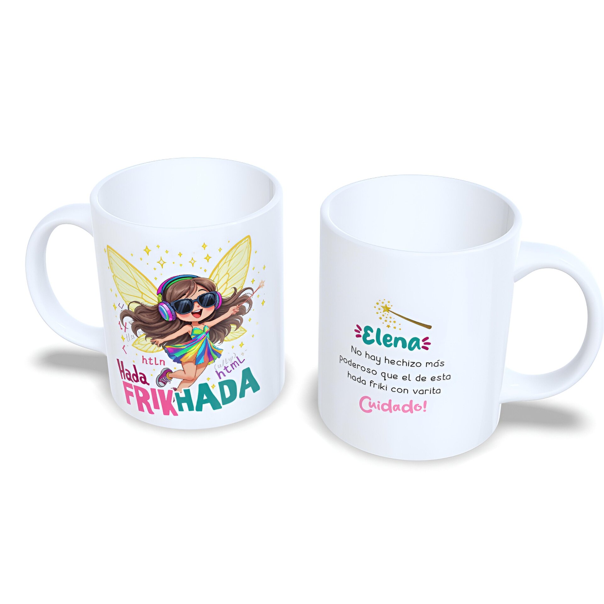 Taza personalizada Hada Frikada Frikhada regalo friki chicas original diferente - 5