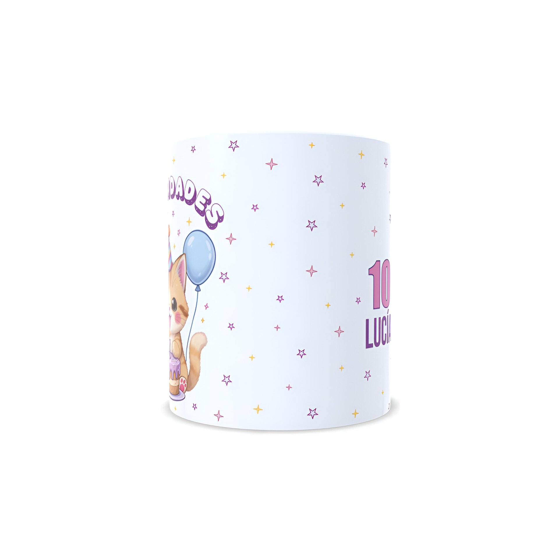 Taza personalizada cumpleaños gatito felicitación regalo personalizado - 3