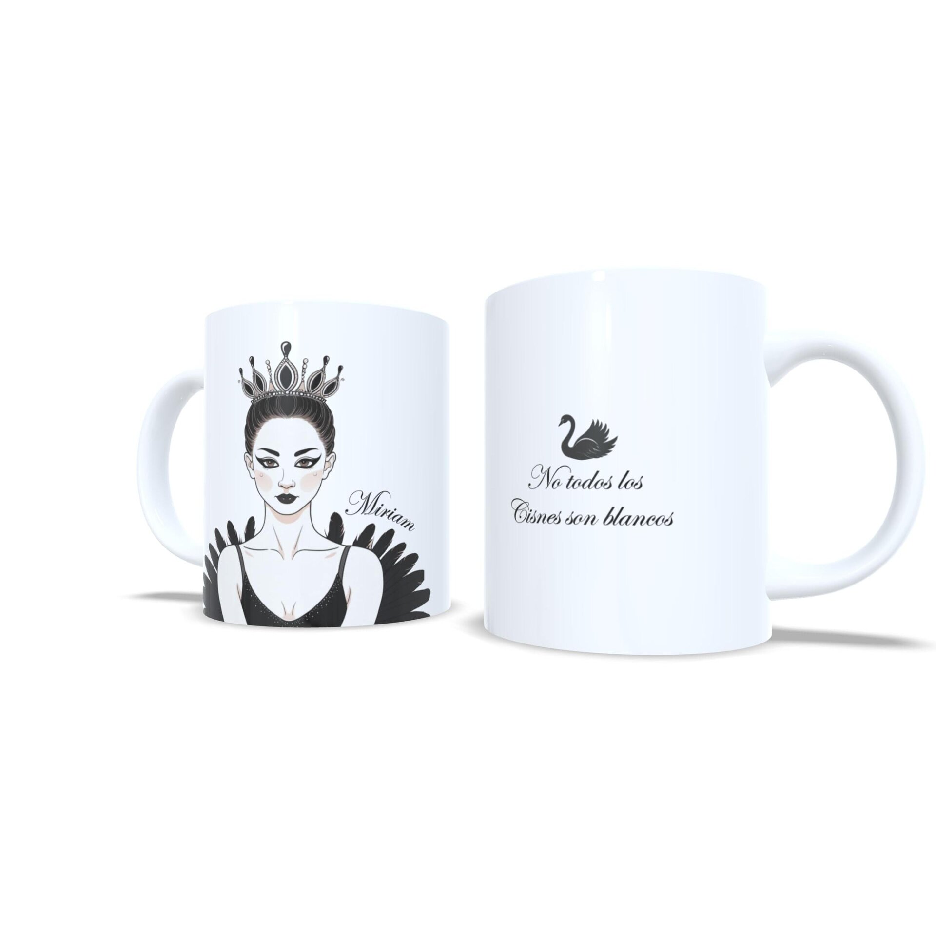 Cisne negro lago de los cisnes - Taza ballet personalizada - 6