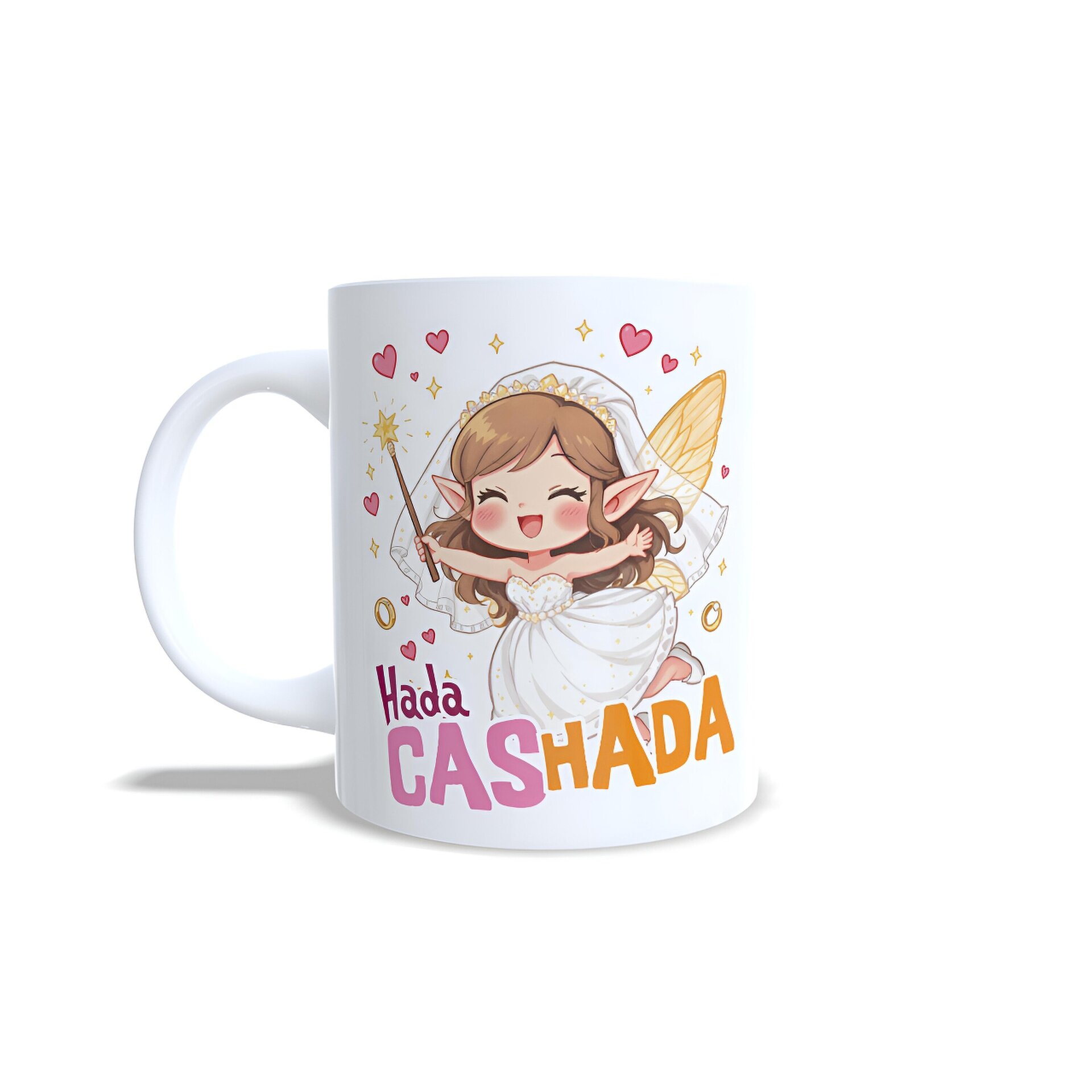 Taza personalizada hada casada ideal para futura novia boda despedida soltera - 2