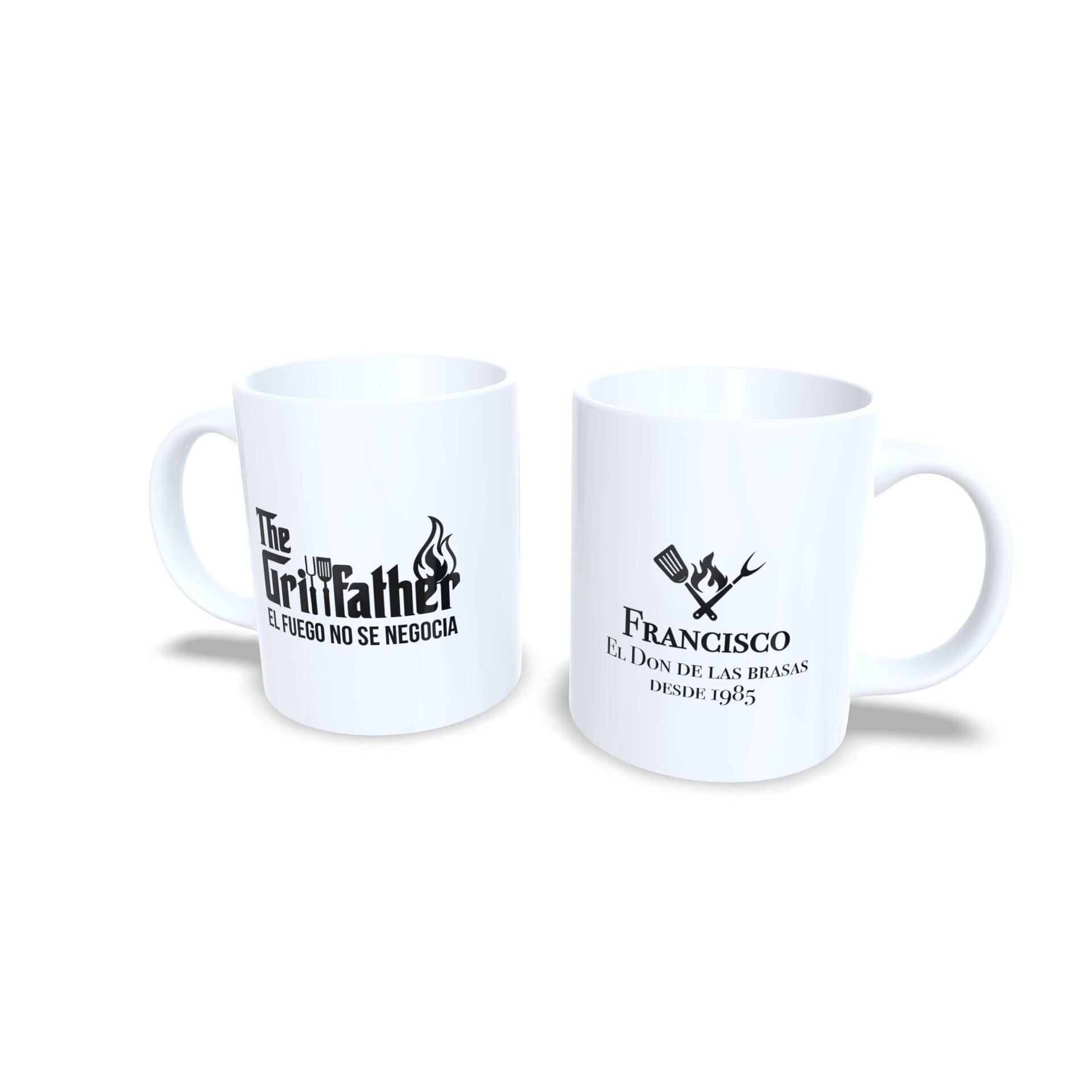 Taza personalizada El Padrino de las brasas GrillFather regalo barbacoa hombres - 7