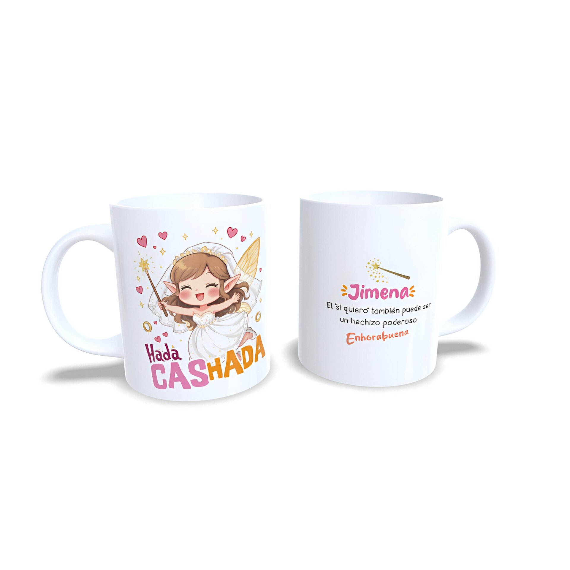 Taza personalizada hada casada ideal para futura novia boda despedida soltera - 5