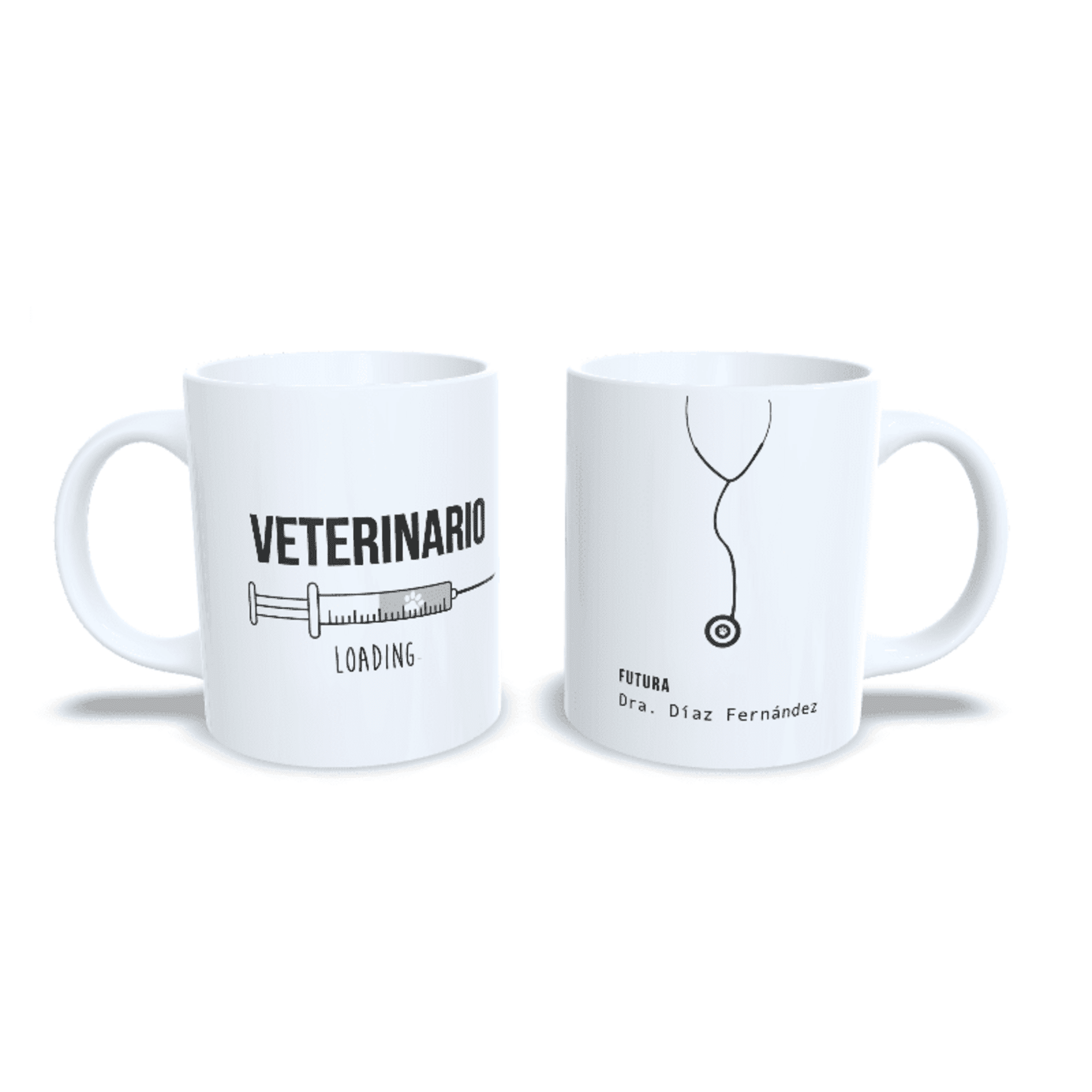 Taza personalizada regalo para estudiantes universitarios de veterinaria - 6