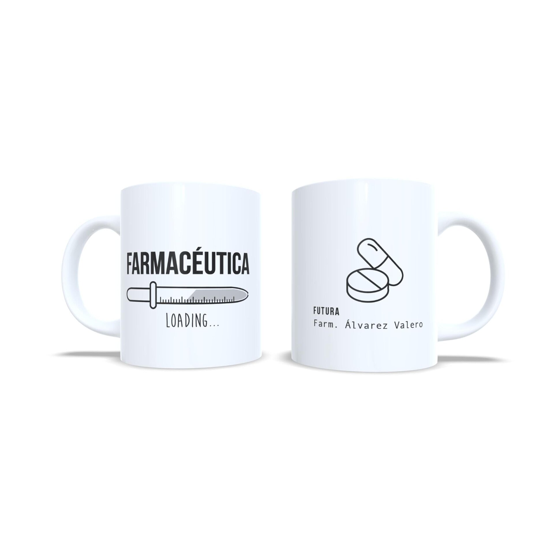 Taza personalizada regalo estudiantes universitarios de Farmacia Farmacéuticos - 8