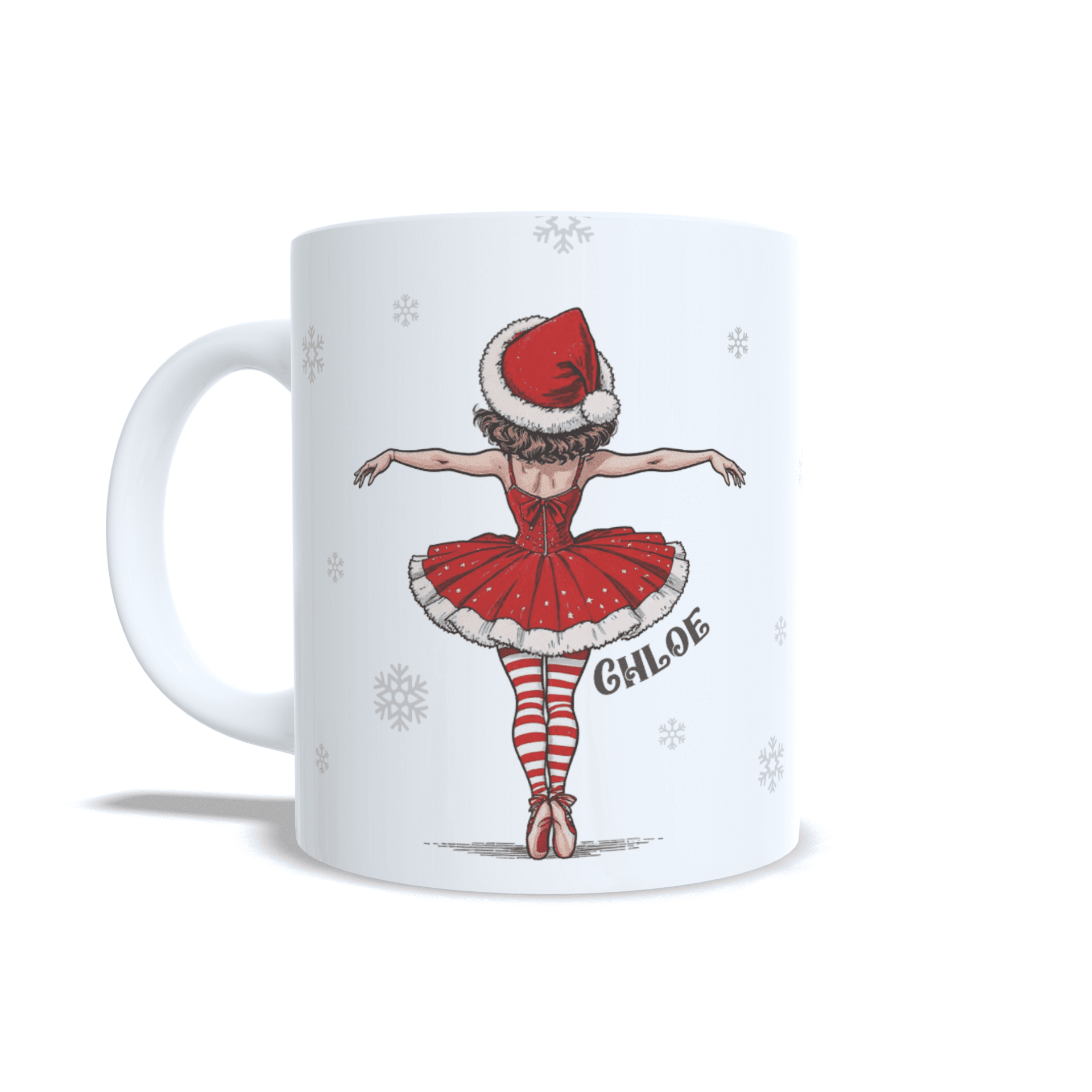 Taza personalizada regalo Bailarina Ballet navidad navideña Feliz Navidance - 2