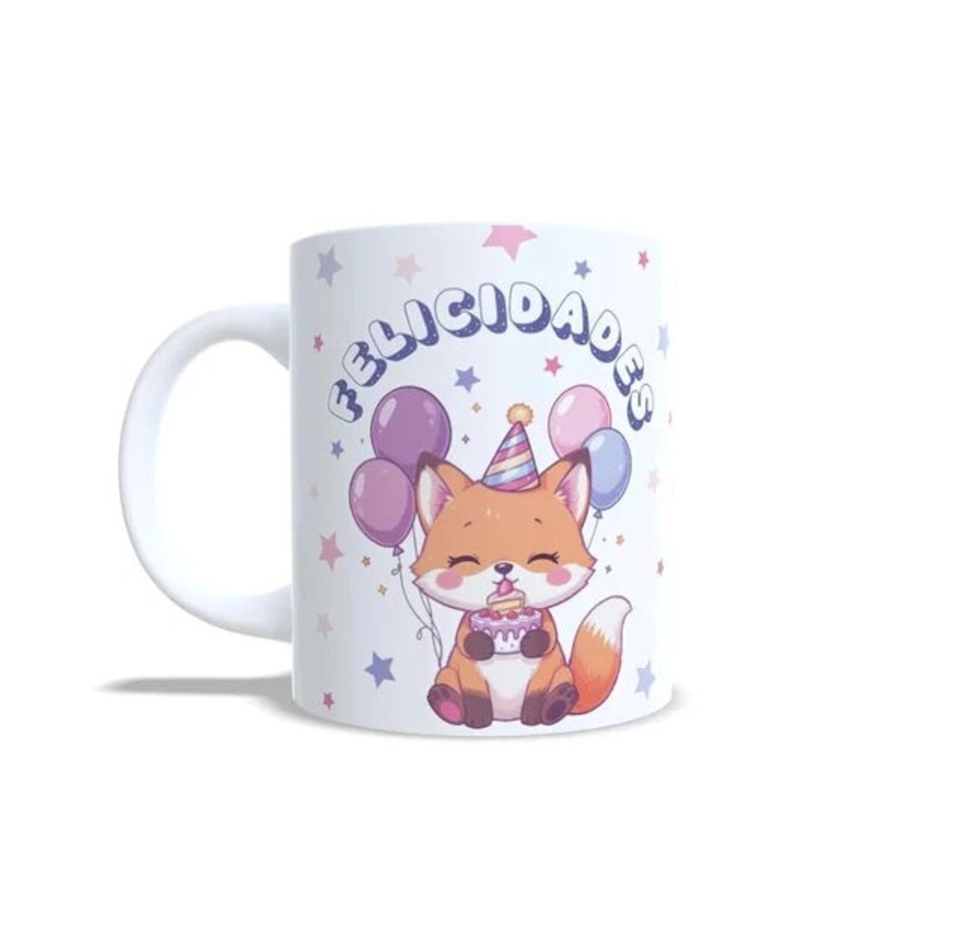 Taza personalizada regalo felicitación felicidades zorro zorrito kawaii - 4