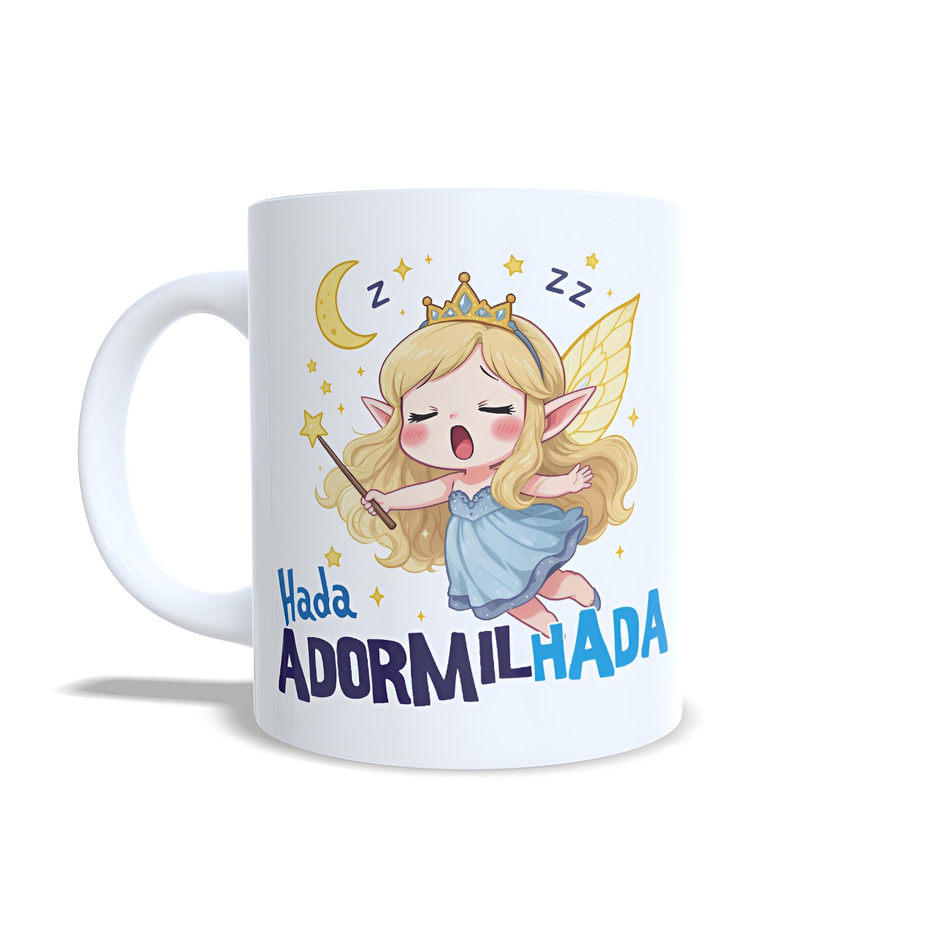 Taza personalizada hada adormilada adormilhada dormilona regalo Enna Blues - 4