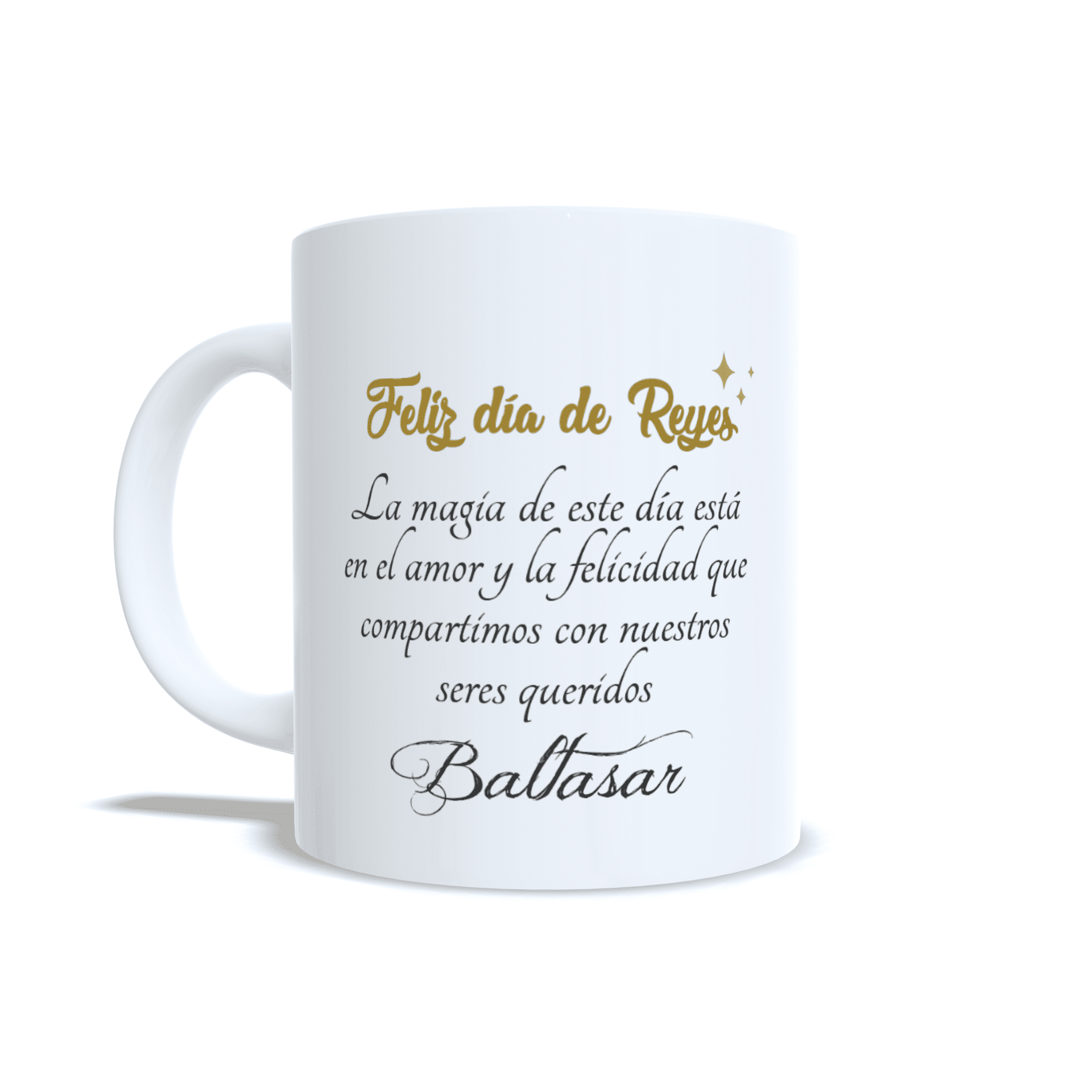 Taza personalizada regalo Rey Baltasar con carta o mensaje reyes magos navidad - 3