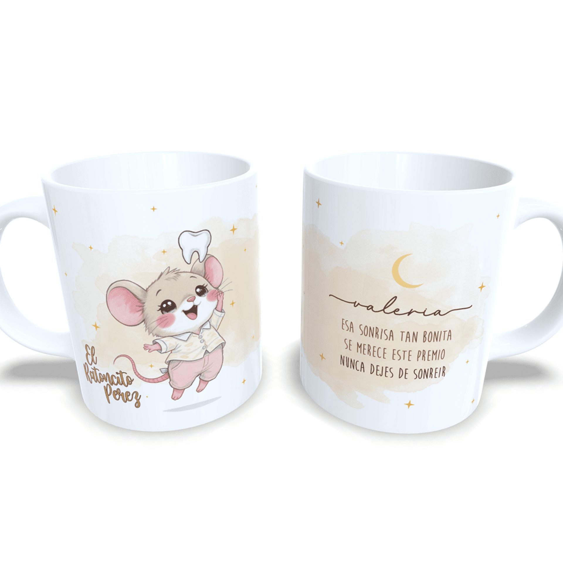 Taza personalizada regalo Ratoncito Pérez con mensaje caída de dientes niños - 7