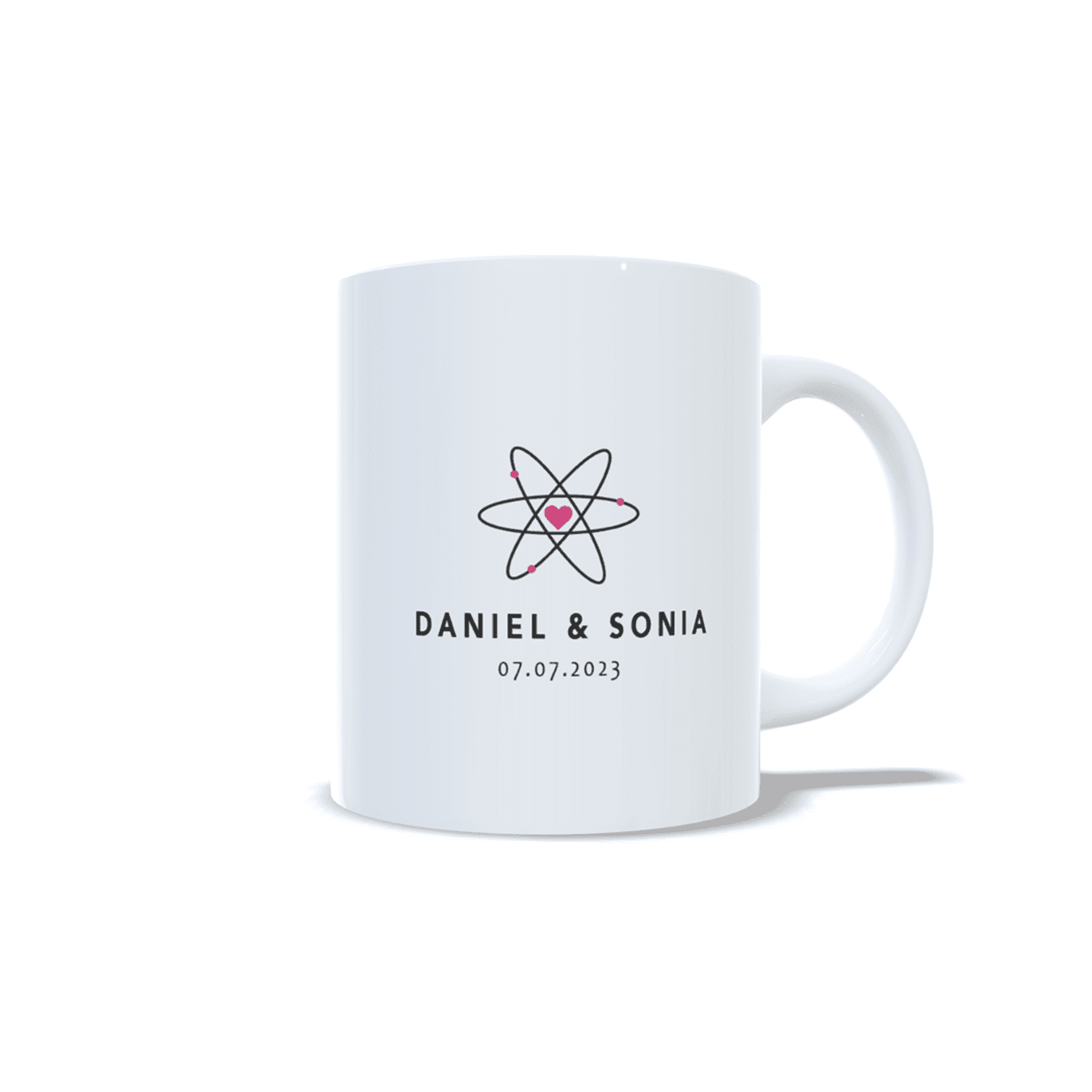 Taza personalizada para parejas aniversario san Valentin regalo amor energía - 4