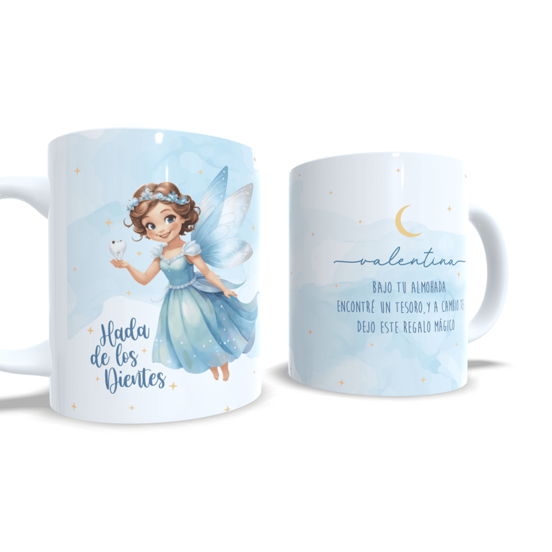 Taza personalizada regalo magico hada de los dientes niños y niñas - 2